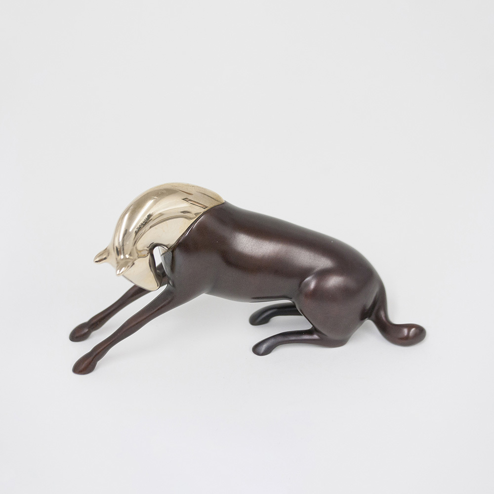 Loet Vanderveen - HORSE, CLASSIC RECLINING (381) - BRONZE - 6 X 3 - These sculptures are bronze limited editions.
<br>
<br><a href="/[sculpture]/[available]-[patina]-[swatches]/">More than 30 patinas are available</a>. Available patinas are indicated as IN STOCK. Loet Vanderveen limited editions are always in strong demand and our stocked inventory sells quickly. Special orders are not being taken at this time.
<br>
<br>Allow a few weeks for your sculptures to arrive as each one is thoroughly prepared and packed in our warehouse. This includes fully customized crating and boxing for each piece. Your patience is appreciated during this process as we strive to ensure that your new artwork safely arrives.
<br>
<br>Shipping and Handling TBD
