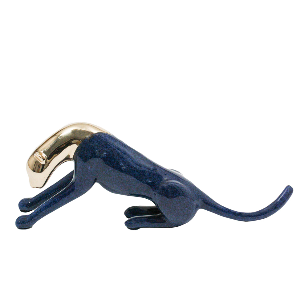 Loet Vanderveen - CHEETAH, CLASSIC STRETCHING (384) - BRONZE - 7.5 X 2.75 - These sculptures are bronze limited editions.
<br>
<br><a href="/[sculpture]/[available]-[patina]-[swatches]/">More than 30 patinas are available</a>. Available patinas are indicated as IN STOCK. Loet Vanderveen limited editions are always in strong demand and our stocked inventory sells quickly. Special orders are not being taken at this time.
<br>
<br>Allow a few weeks for your sculptures to arrive as each one is thoroughly prepared and packed in our warehouse. This includes fully customized crating and boxing for each piece. Your patience is appreciated during this process as we strive to ensure that your new artwork safely arrives.
<br>
<br>Shipping and Handling TBD