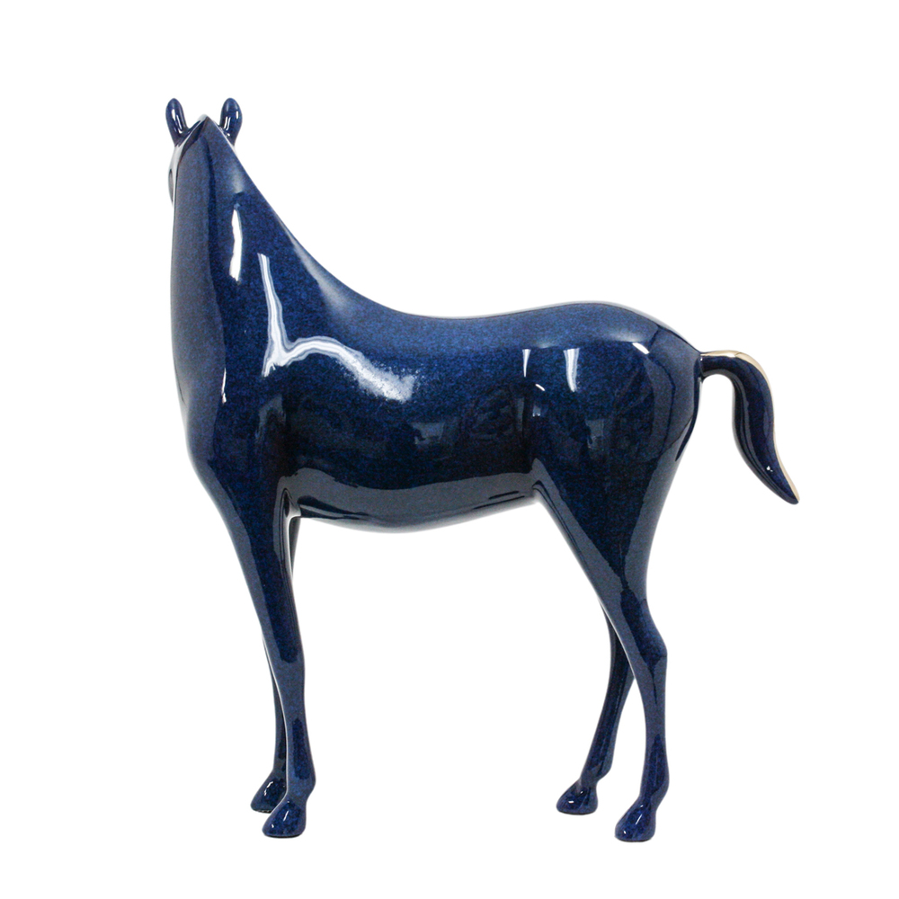 Loet Vanderveen - HORSE, STUDIO (385) - BRONZE - 8.5 X 10.5 - These sculptures are bronze limited editions.
<br>
<br><a href="/[sculpture]/[available]-[patina]-[swatches]/">More than 30 patinas are available</a>. Available patinas are indicated as IN STOCK. Loet Vanderveen limited editions are always in strong demand and our stocked inventory sells quickly. Special orders are not being taken at this time.
<br>
<br>Allow a few weeks for your sculptures to arrive as each one is thoroughly prepared and packed in our warehouse. This includes fully customized crating and boxing for each piece. Your patience is appreciated during this process as we strive to ensure that your new artwork safely arrives.
<br>
<br>Shipping and Handling TBD