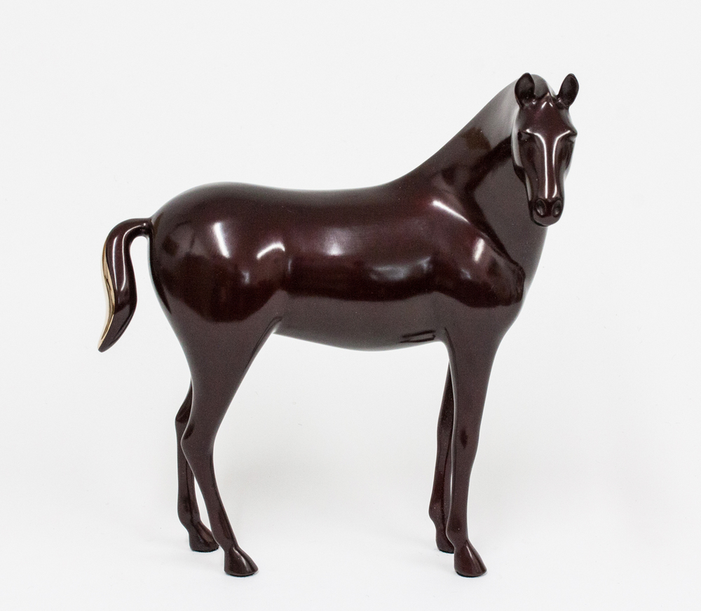Loet Vanderveen - HORSE, STUDIO (385) - BRONZE - 8.5 X 10.5 - These sculptures are bronze limited editions.
<br>
<br><a href="/[sculpture]/[available]-[patina]-[swatches]/">More than 30 patinas are available</a>. Available patinas are indicated as IN STOCK. Loet Vanderveen limited editions are always in strong demand and our stocked inventory sells quickly. Special orders are not being taken at this time.
<br>
<br>Allow a few weeks for your sculptures to arrive as each one is thoroughly prepared and packed in our warehouse. This includes fully customized crating and boxing for each piece. Your patience is appreciated during this process as we strive to ensure that your new artwork safely arrives.
<br>
<br>Shipping and Handling TBD
