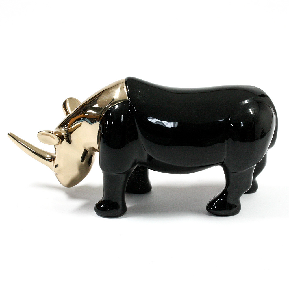 Loet Vanderveen - RHINO, STUDIO (388) - BRONZE - 7.5 X 4.5 - These sculptures are bronze limited editions.
<br>
<br><a href="/[sculpture]/[available]-[patina]-[swatches]/">More than 30 patinas are available</a>. Available patinas are indicated as IN STOCK. Loet Vanderveen limited editions are always in strong demand and our stocked inventory sells quickly. Special orders are not being taken at this time.
<br>
<br>Allow a few weeks for your sculptures to arrive as each one is thoroughly prepared and packed in our warehouse. This includes fully customized crating and boxing for each piece. Your patience is appreciated during this process as we strive to ensure that your new artwork safely arrives.
<br>
<br>Shipping and Handling TBD