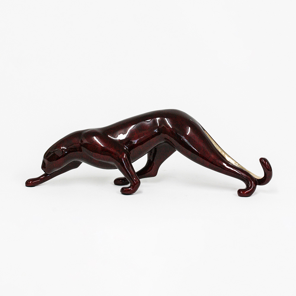 Loet Vanderveen - COUGAR, STRETCHING (396) - BRONZE - 21 X 7 - Free Shipping Anywhere In The USA!<br><br>These sculptures are bronze limited editions.<br><br><a href="/[sculpture]/[available]-[patina]-[swatches]/">More than 30 patinas are available</a>. Available patinas are indicated as IN STOCK. Loet Vanderveen limited editions are always in strong demand and our stocked inventory sells quickly. Please contact the galleries for any special orders.<br><br>Allow a few weeks for your sculptures to arrive as each one is thoroughly prepared and packed in our warehouse. This includes fully customized crating and boxing for each piece. Your patience is appreciated during this process as we strive to ensure that your new artwork safely arrives.