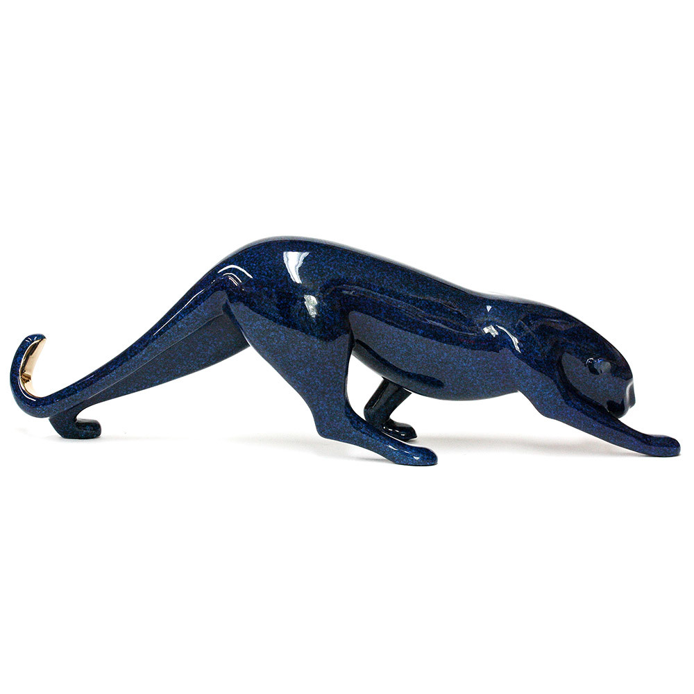 Loet Vanderveen - COUGAR, STRETCHING (396) - BRONZE - 21 X 7 - These sculptures are bronze limited editions.
<br>
<br><a href="/[sculpture]/[available]-[patina]-[swatches]/">More than 30 patinas are available</a>. Available patinas are indicated as IN STOCK. Loet Vanderveen limited editions are always in strong demand and our stocked inventory sells quickly. Special orders are not being taken at this time.
<br>
<br>Allow a few weeks for your sculptures to arrive as each one is thoroughly prepared and packed in our warehouse. This includes fully customized crating and boxing for each piece. Your patience is appreciated during this process as we strive to ensure that your new artwork safely arrives.
<br>
<br>Shipping and Handling TBD