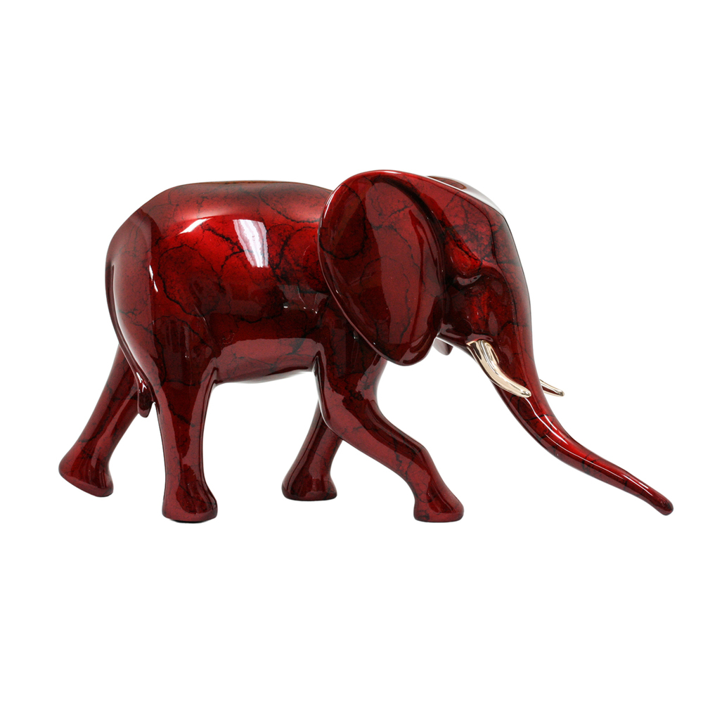 Loet Vanderveen - ELEPHANT, STUDIO (397) - BRONZE - 16 X 9 - These sculptures are bronze limited editions.
<br>
<br><a href="/[sculpture]/[available]-[patina]-[swatches]/">More than 30 patinas are available</a>. Available patinas are indicated as IN STOCK. Loet Vanderveen limited editions are always in strong demand and our stocked inventory sells quickly. Special orders are not being taken at this time.
<br>
<br>Allow a few weeks for your sculptures to arrive as each one is thoroughly prepared and packed in our warehouse. This includes fully customized crating and boxing for each piece. Your patience is appreciated during this process as we strive to ensure that your new artwork safely arrives.
<br>
<br>Shipping and Handling TBD