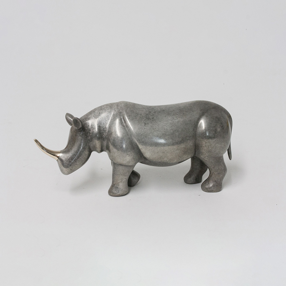 Loet Vanderveen - RHINO, NOAH'S (405) - BRONZE - 7.25 X 3 - Free Shipping Anywhere In The USA!
<br>
<br>These sculptures are bronze limited editions.
<br>
<br><a href="/[sculpture]/[available]-[patina]-[swatches]/">More than 30 patinas are available</a>. Available patinas are indicated as IN STOCK. Loet Vanderveen limited editions are always in strong demand and our stocked inventory sells quickly. Special orders are not being taken at this time.
<br>
<br>Allow a few weeks for your sculptures to arrive as each one is thoroughly prepared and packed in our warehouse. This includes fully customized crating and boxing for each piece. Your patience is appreciated during this process as we strive to ensure that your new artwork safely arrives.