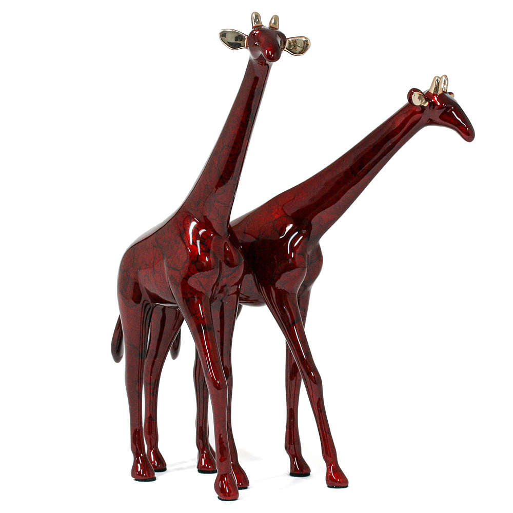 Loet Vanderveen - GIRAFFE PAIR, NOAH'S (406) - BRONZE - 9 X 7 - Free Shipping Anywhere In The USA!
<br>
<br>These sculptures are bronze limited editions.
<br>
<br><a href="/[sculpture]/[available]-[patina]-[swatches]/">More than 30 patinas are available</a>. Available patinas are indicated as IN STOCK. Loet Vanderveen limited editions are always in strong demand and our stocked inventory sells quickly. Special orders are not being taken at this time.
<br>
<br>Allow a few weeks for your sculptures to arrive as each one is thoroughly prepared and packed in our warehouse. This includes fully customized crating and boxing for each piece. Your patience is appreciated during this process as we strive to ensure that your new artwork safely arrives.