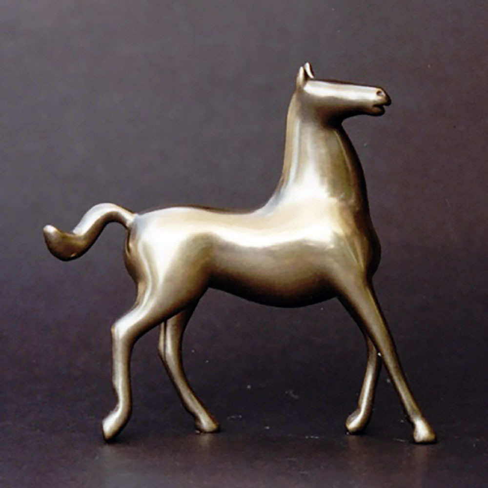 Loet Vanderveen - HORSE, NOAH'S (408) - BRONZE - 5 X 5 - These sculptures are bronze limited editions.
<br>
<br><a href="/[sculpture]/[available]-[patina]-[swatches]/">More than 30 patinas are available</a>. Available patinas are indicated as IN STOCK. Loet Vanderveen limited editions are always in strong demand and our stocked inventory sells quickly. Special orders are not being taken at this time.
<br>
<br>Allow a few weeks for your sculptures to arrive as each one is thoroughly prepared and packed in our warehouse. This includes fully customized crating and boxing for each piece. Your patience is appreciated during this process as we strive to ensure that your new artwork safely arrives.
<br>
<br>Shipping and Handling TBD