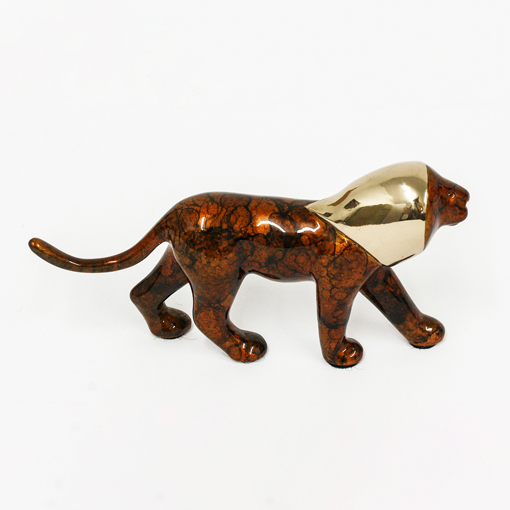 Loet Vanderveen - LION, NOAH'S (411) - BRONZE - 6.5 X 1.25 - These sculptures are bronze limited editions.
<br>
<br><a href="/[sculpture]/[available]-[patina]-[swatches]/">More than 30 patinas are available</a>. Available patinas are indicated as IN STOCK. Loet Vanderveen limited editions are always in strong demand and our stocked inventory sells quickly. Special orders are not being taken at this time.
<br>
<br>Allow a few weeks for your sculptures to arrive as each one is thoroughly prepared and packed in our warehouse. This includes fully customized crating and boxing for each piece. Your patience is appreciated during this process as we strive to ensure that your new artwork safely arrives.
<br>
<br>Shipping and Handling TBD