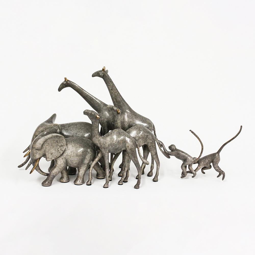Loet Vanderveen - ARK, NOAH'S SM (413) - BRONZE - 17.5 X 7.5 - These sculptures are bronze limited editions.
<br>
<br><a href="/[sculpture]/[available]-[patina]-[swatches]/">More than 30 patinas are available</a>. Available patinas are indicated as IN STOCK. Loet Vanderveen limited editions are always in strong demand and our stocked inventory sells quickly. Special orders are not being taken at this time.
<br>
<br>Allow a few weeks for your sculptures to arrive as each one is thoroughly prepared and packed in our warehouse. This includes fully customized crating and boxing for each piece. Your patience is appreciated during this process as we strive to ensure that your new artwork safely arrives.
<br>
<br>Shipping and Handling TBD