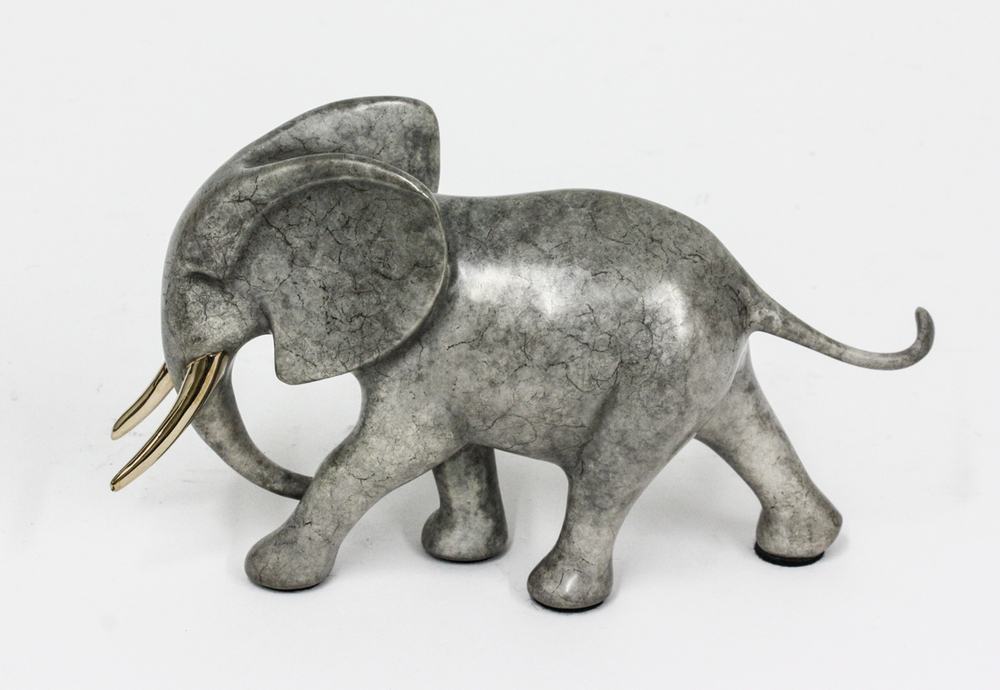 Loet Vanderveen - ELEPHANT, NOAH'S (415) - BRONZE - 8 X 2.25 - These sculptures are bronze limited editions.
<br>
<br><a href="/[sculpture]/[available]-[patina]-[swatches]/">More than 30 patinas are available</a>. Available patinas are indicated as IN STOCK. Loet Vanderveen limited editions are always in strong demand and our stocked inventory sells quickly. Special orders are not being taken at this time.
<br>
<br>Allow a few weeks for your sculptures to arrive as each one is thoroughly prepared and packed in our warehouse. This includes fully customized crating and boxing for each piece. Your patience is appreciated during this process as we strive to ensure that your new artwork safely arrives.
<br>
<br>Shipping and Handling TBD