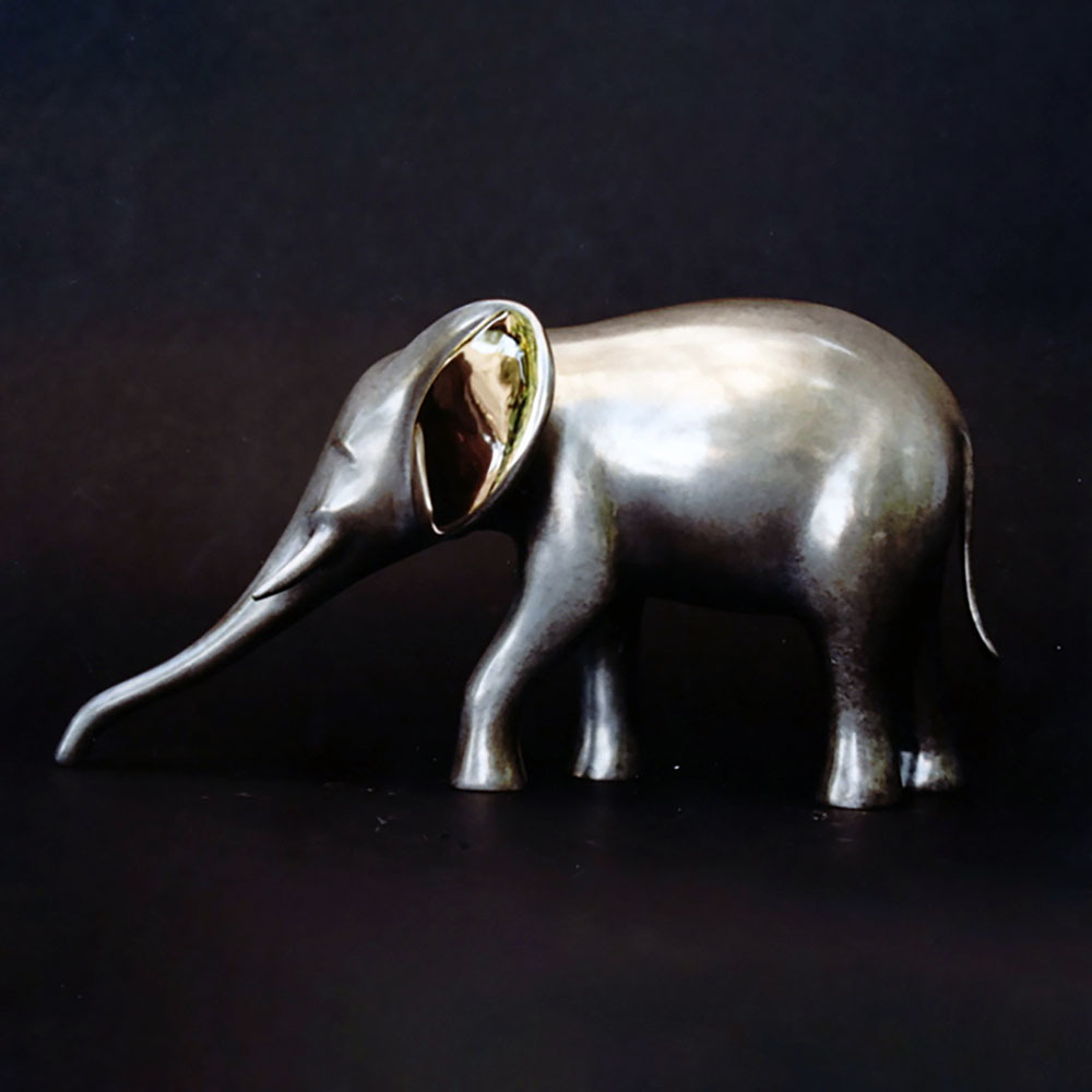 Loet Vanderveen - ELEPHANT, DRINKING SMALL (422) - BRONZE - 12 X 6.75 - Free Shipping Anywhere In The USA!
<br>
<br>These sculptures are bronze limited editions.
<br>
<br><a href="/[sculpture]/[available]-[patina]-[swatches]/">More than 30 patinas are available</a>. Available patinas are indicated as IN STOCK. Loet Vanderveen limited editions are always in strong demand and our stocked inventory sells quickly. Special orders are not being taken at this time.
<br>
<br>Allow a few weeks for your sculptures to arrive as each one is thoroughly prepared and packed in our warehouse. This includes fully customized crating and boxing for each piece. Your patience is appreciated during this process as we strive to ensure that your new artwork safely arrives.
