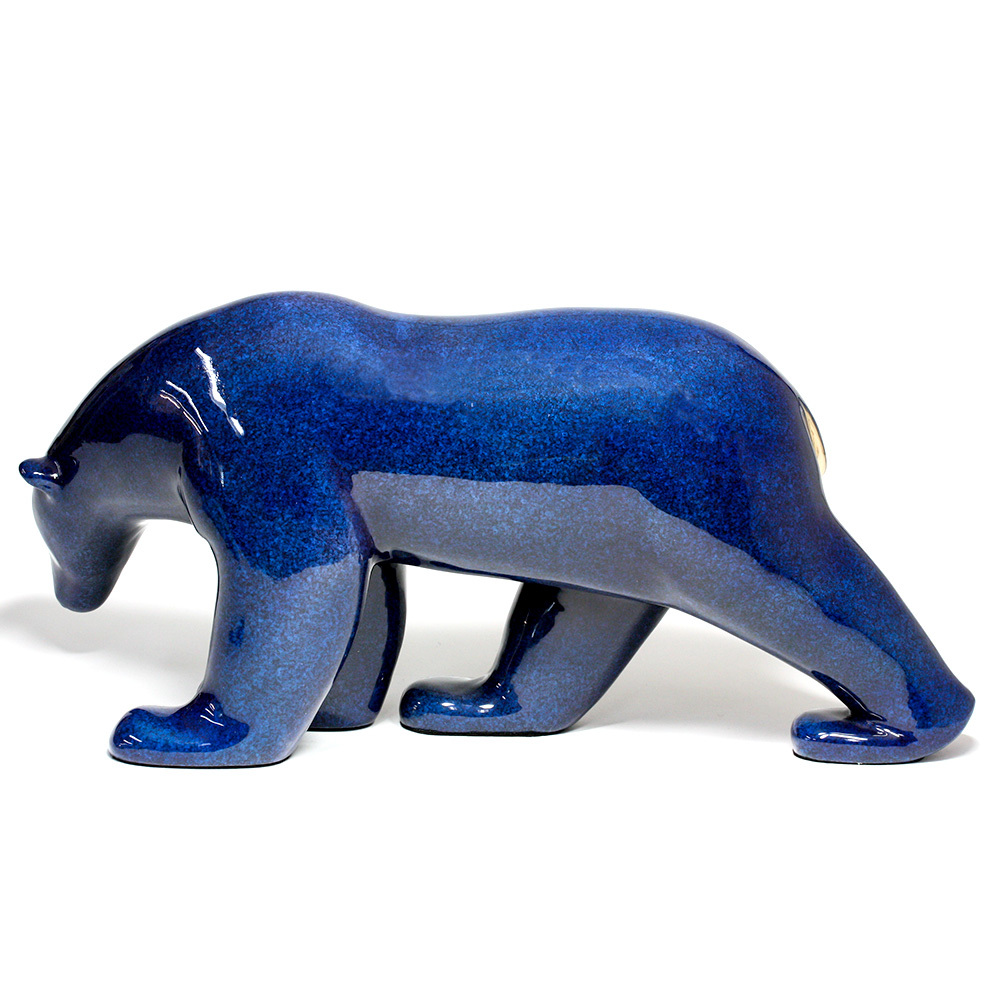 Loet Vanderveen - POLAR BEAR, STANDING (437) - BRONZE - 15.5 X 5.5 X 7.25 - These sculptures are bronze limited editions.
<br>
<br><a href="/[sculpture]/[available]-[patina]-[swatches]/">More than 30 patinas are available</a>. Available patinas are indicated as IN STOCK. Loet Vanderveen limited editions are always in strong demand and our stocked inventory sells quickly. Special orders are not being taken at this time.
<br>
<br>Allow a few weeks for your sculptures to arrive as each one is thoroughly prepared and packed in our warehouse. This includes fully customized crating and boxing for each piece. Your patience is appreciated during this process as we strive to ensure that your new artwork safely arrives.
<br>
<br>Shipping and Handling TBD