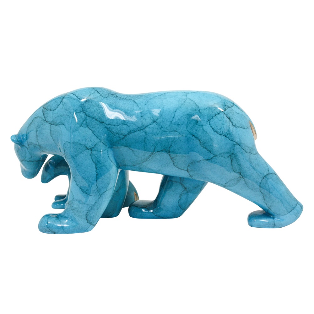 Loet Vanderveen - POLAR BEAR AND BABY, STANDING (438) - BRONZE - 15.5 X 8 X 7.25 - These sculptures are bronze limited editions.
<br>
<br><a href="/[sculpture]/[available]-[patina]-[swatches]/">More than 30 patinas are available</a>. Available patinas are indicated as IN STOCK. Loet Vanderveen limited editions are always in strong demand and our stocked inventory sells quickly. Special orders are not being taken at this time.
<br>
<br>Allow a few weeks for your sculptures to arrive as each one is thoroughly prepared and packed in our warehouse. This includes fully customized crating and boxing for each piece. Your patience is appreciated during this process as we strive to ensure that your new artwork safely arrives.
<br>
<br>Shipping and Handling TBD