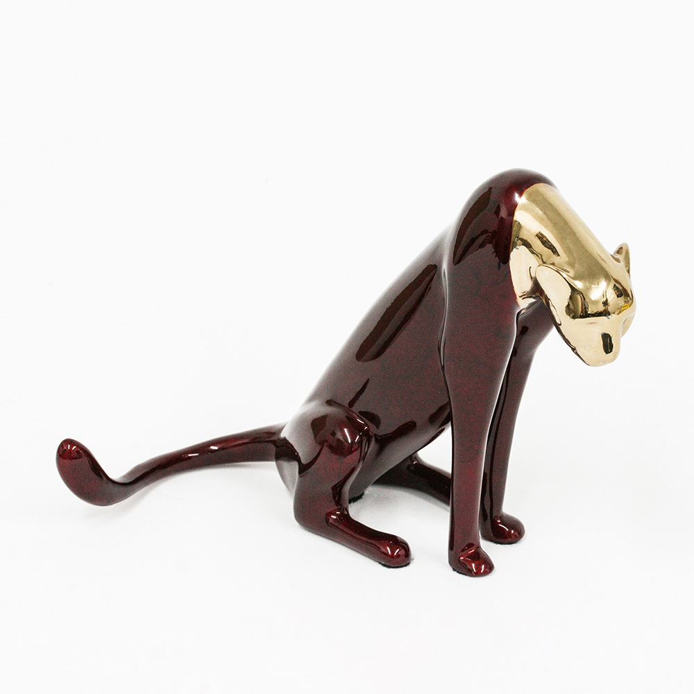 Loet Vanderveen - CHEETAH, KENYA (449) - BRONZE - 7 X 5 X 5.5 - These sculptures are bronze limited editions.
<br>
<br><a href="/[sculpture]/[available]-[patina]-[swatches]/">More than 30 patinas are available</a>. Available patinas are indicated as IN STOCK. Loet Vanderveen limited editions are always in strong demand and our stocked inventory sells quickly. Special orders are not being taken at this time.
<br>
<br>Allow a few weeks for your sculptures to arrive as each one is thoroughly prepared and packed in our warehouse. This includes fully customized crating and boxing for each piece. Your patience is appreciated during this process as we strive to ensure that your new artwork safely arrives.
<br>
<br>Shipping and Handling TBD
