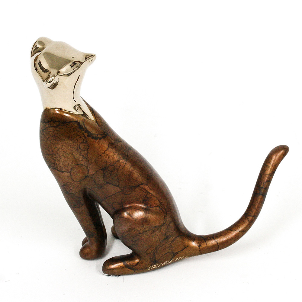 Loet Vanderveen - CHEETAH, CLASSIC YOUNG (456) - BRONZE - 4.5 X 2 X 4.5 - These sculptures are bronze limited editions.
<br>
<br><a href="/[sculpture]/[available]-[patina]-[swatches]/">More than 30 patinas are available</a>. Available patinas are indicated as IN STOCK. Loet Vanderveen limited editions are always in strong demand and our stocked inventory sells quickly. Special orders are not being taken at this time.
<br>
<br>Allow a few weeks for your sculptures to arrive as each one is thoroughly prepared and packed in our warehouse. This includes fully customized crating and boxing for each piece. Your patience is appreciated during this process as we strive to ensure that your new artwork safely arrives.
<br>
<br>Shipping and Handling TBD