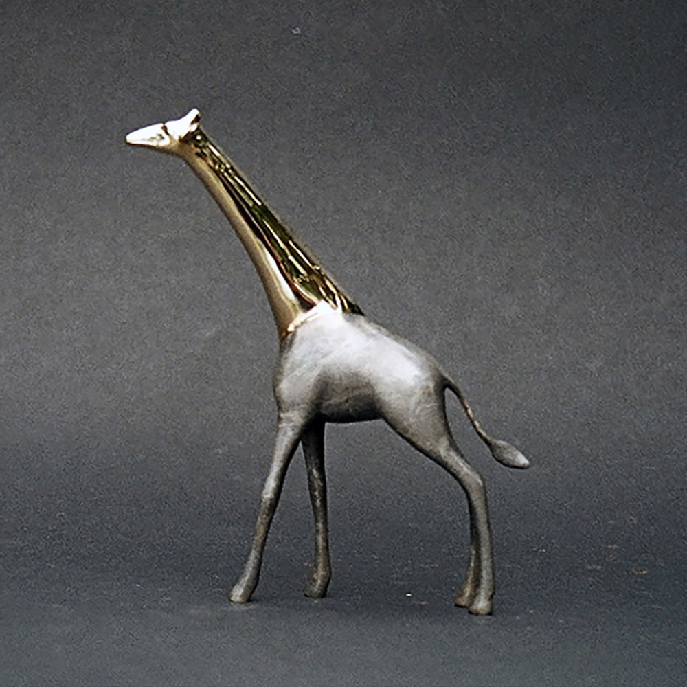 Loet Vanderveen - GIRAFFE, SM STANDING W/POLISHED HEAD&NECK (460) - BRONZE - 7.25 X 1.5 X 8.5 - Free Shipping Anywhere In The USA!
<br>
<br>These sculptures are bronze limited editions.
<br>
<br><a href="/[sculpture]/[available]-[patina]-[swatches]/">More than 30 patinas are available</a>. Available patinas are indicated as IN STOCK. Loet Vanderveen limited editions are always in strong demand and our stocked inventory sells quickly. Special orders are not being taken at this time.
<br>
<br>Allow a few weeks for your sculptures to arrive as each one is thoroughly prepared and packed in our warehouse. This includes fully customized crating and boxing for each piece. Your patience is appreciated during this process as we strive to ensure that your new artwork safely arrives.