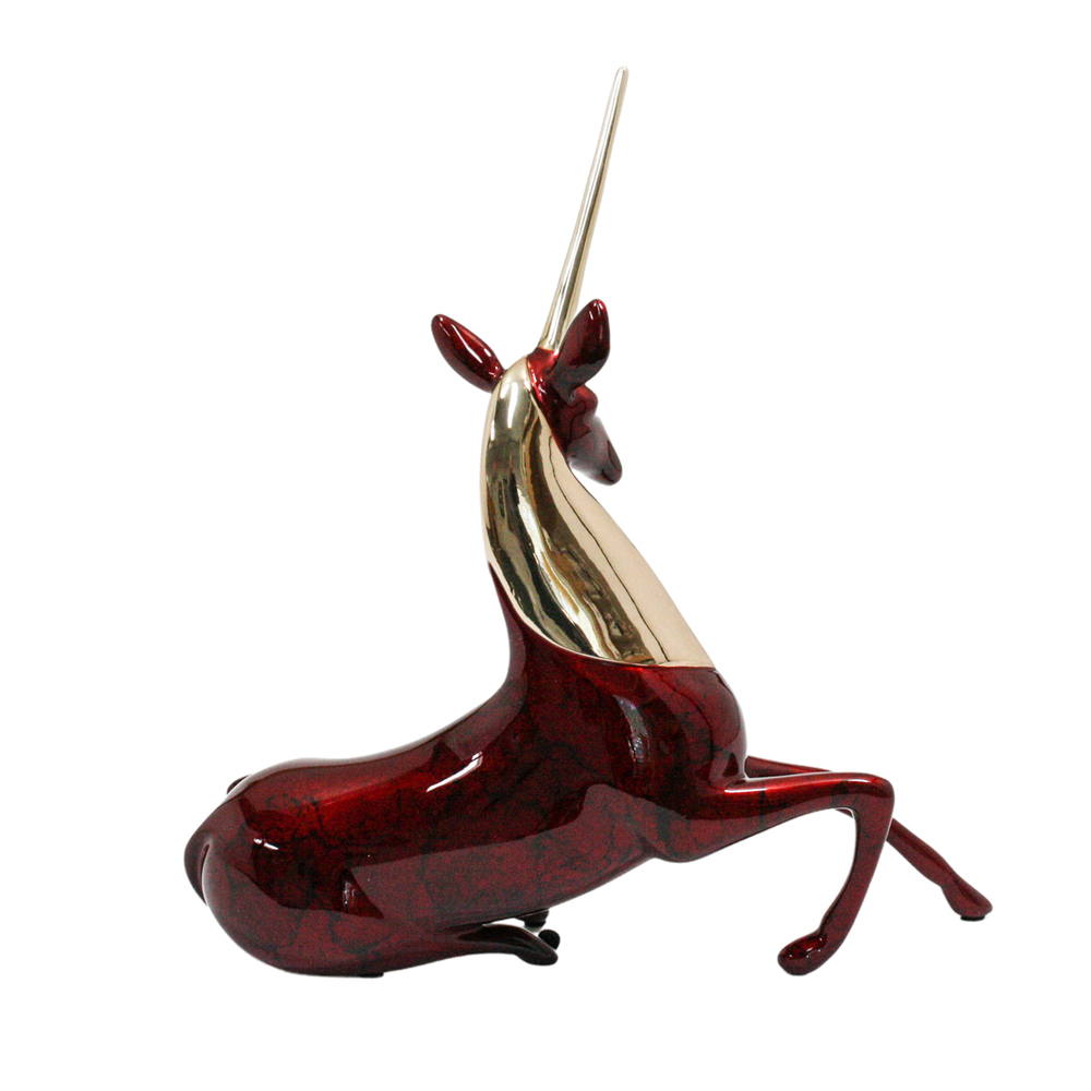 Loet Vanderveen - UNICORN (461) - BRONZE - 7.25 X 2 X 7.75 - Free Shipping Anywhere In The USA!
<br>
<br>These sculptures are bronze limited editions.
<br>
<br><a href="/[sculpture]/[available]-[patina]-[swatches]/">More than 30 patinas are available</a>. Available patinas are indicated as IN STOCK. Loet Vanderveen limited editions are always in strong demand and our stocked inventory sells quickly. Special orders are not being taken at this time.
<br>
<br>Allow a few weeks for your sculptures to arrive as each one is thoroughly prepared and packed in our warehouse. This includes fully customized crating and boxing for each piece. Your patience is appreciated during this process as we strive to ensure that your new artwork safely arrives.