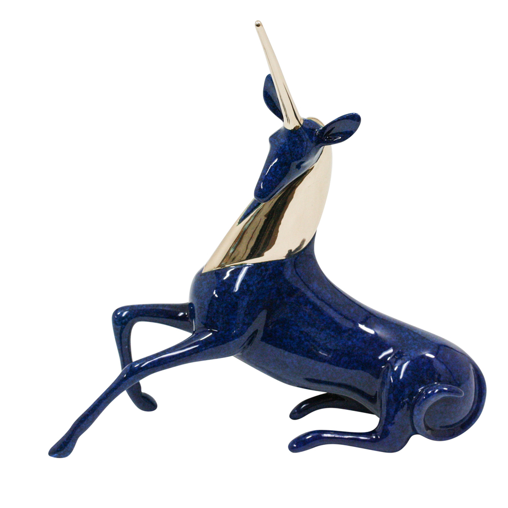 Loet Vanderveen - UNICORN (461) - BRONZE - 7.25 X 2 X 7.75 - These sculptures are bronze limited editions.
<br>
<br><a href="/[sculpture]/[available]-[patina]-[swatches]/">More than 30 patinas are available</a>. Available patinas are indicated as IN STOCK. Loet Vanderveen limited editions are always in strong demand and our stocked inventory sells quickly. Special orders are not being taken at this time.
<br>
<br>Allow a few weeks for your sculptures to arrive as each one is thoroughly prepared and packed in our warehouse. This includes fully customized crating and boxing for each piece. Your patience is appreciated during this process as we strive to ensure that your new artwork safely arrives.
<br>
<br>Shipping and Handling TBD