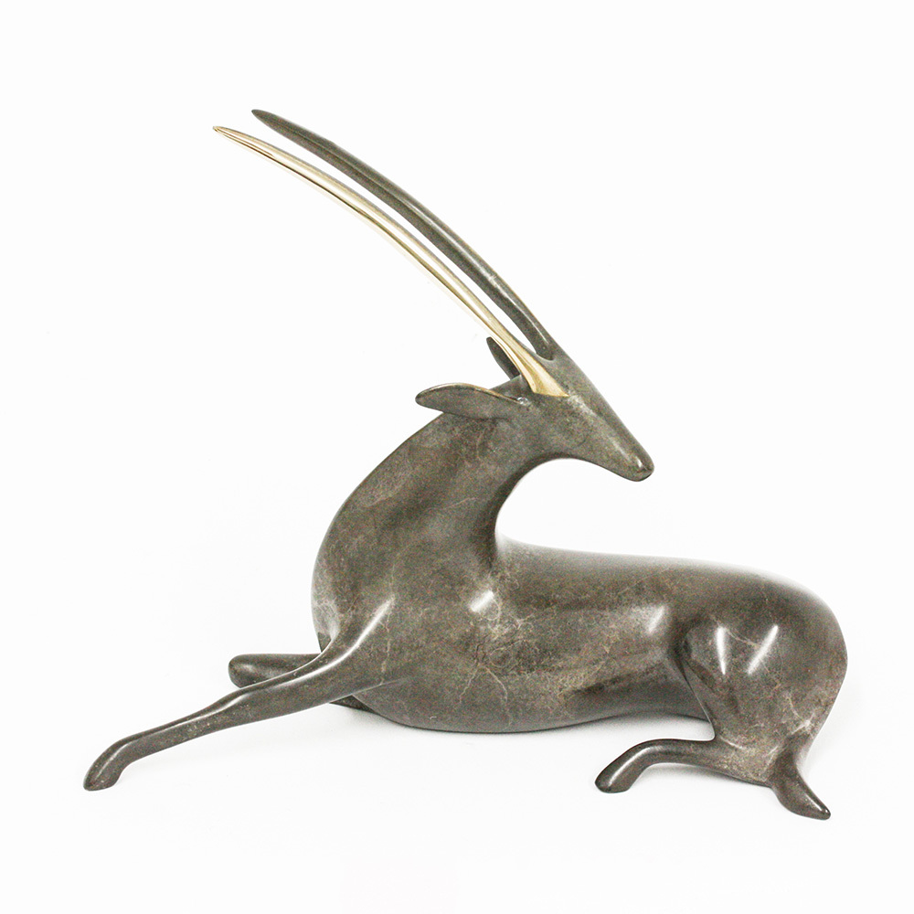 Loet Vanderveen - ORYX, NEW (462) - BRONZE - 7 X 5.75 - Free Shipping Anywhere In The USA!<br><br>These sculptures are bronze limited editions.<br><br><a href="/[sculpture]/[available]-[patina]-[swatches]/">More than 30 patinas are available</a>. Available patinas are indicated as IN STOCK. Loet Vanderveen limited editions are always in strong demand and our stocked inventory sells quickly. Please contact the galleries for any special orders.<br><br>Allow a few weeks for your sculptures to arrive as each one is thoroughly prepared and packed in our warehouse. This includes fully customized crating and boxing for each piece. Your patience is appreciated during this process as we strive to ensure that your new artwork safely arrives.