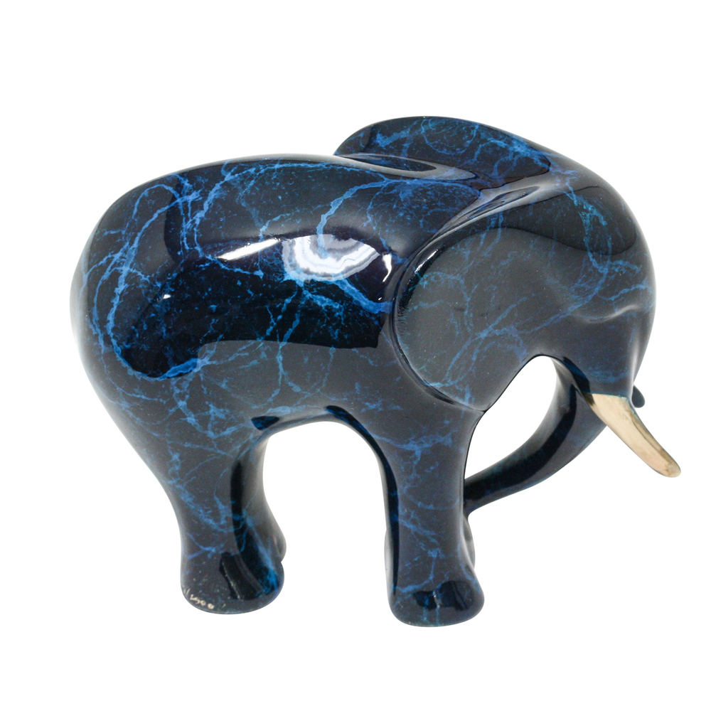 Loet Vanderveen - ELEPHANT STANDING, JEWEL (480) - BRONZE - 5 X 3.5 - These sculptures are bronze limited editions.
<br>
<br><a href="/[sculpture]/[available]-[patina]-[swatches]/">More than 30 patinas are available</a>. Available patinas are indicated as IN STOCK. Loet Vanderveen limited editions are always in strong demand and our stocked inventory sells quickly. Special orders are not being taken at this time.
<br>
<br>Allow a few weeks for your sculptures to arrive as each one is thoroughly prepared and packed in our warehouse. This includes fully customized crating and boxing for each piece. Your patience is appreciated during this process as we strive to ensure that your new artwork safely arrives.
<br>
<br>Shipping and Handling TBD