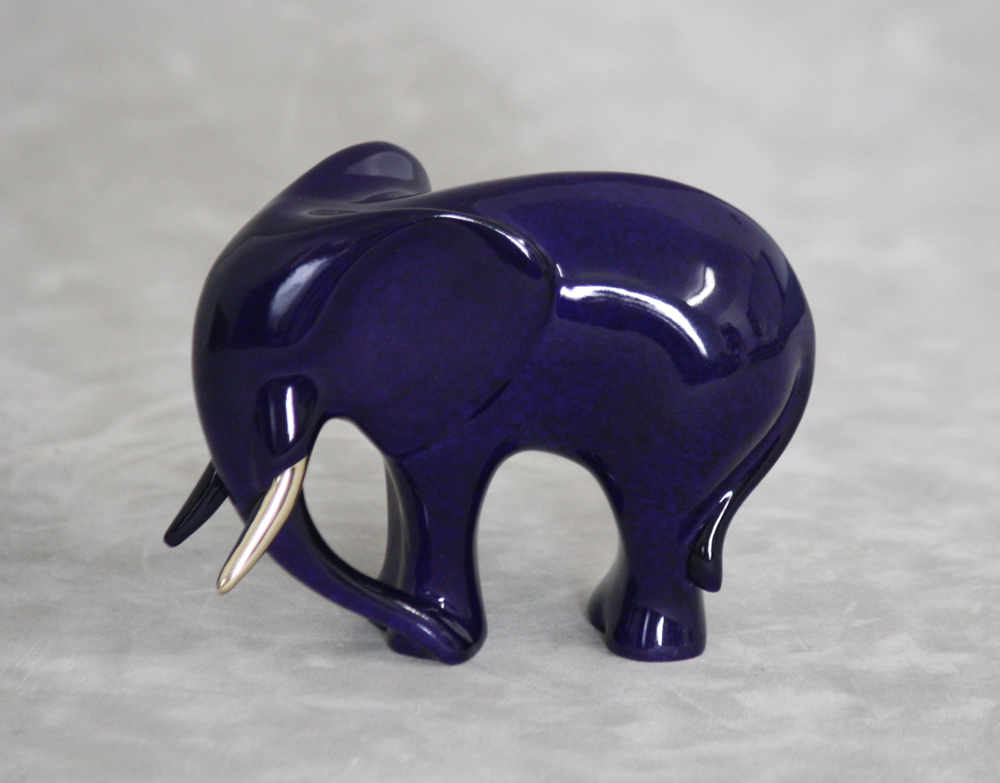 Loet Vanderveen - ELEPHANT STANDING, JEWEL (480) - BRONZE - 5 X 3.5 - These sculptures are bronze limited editions.
<br>
<br><a href="/[sculpture]/[available]-[patina]-[swatches]/">More than 30 patinas are available</a>. Available patinas are indicated as IN STOCK. Loet Vanderveen limited editions are always in strong demand and our stocked inventory sells quickly. Special orders are not being taken at this time.
<br>
<br>Allow a few weeks for your sculptures to arrive as each one is thoroughly prepared and packed in our warehouse. This includes fully customized crating and boxing for each piece. Your patience is appreciated during this process as we strive to ensure that your new artwork safely arrives.
<br>
<br>Shipping and Handling TBD