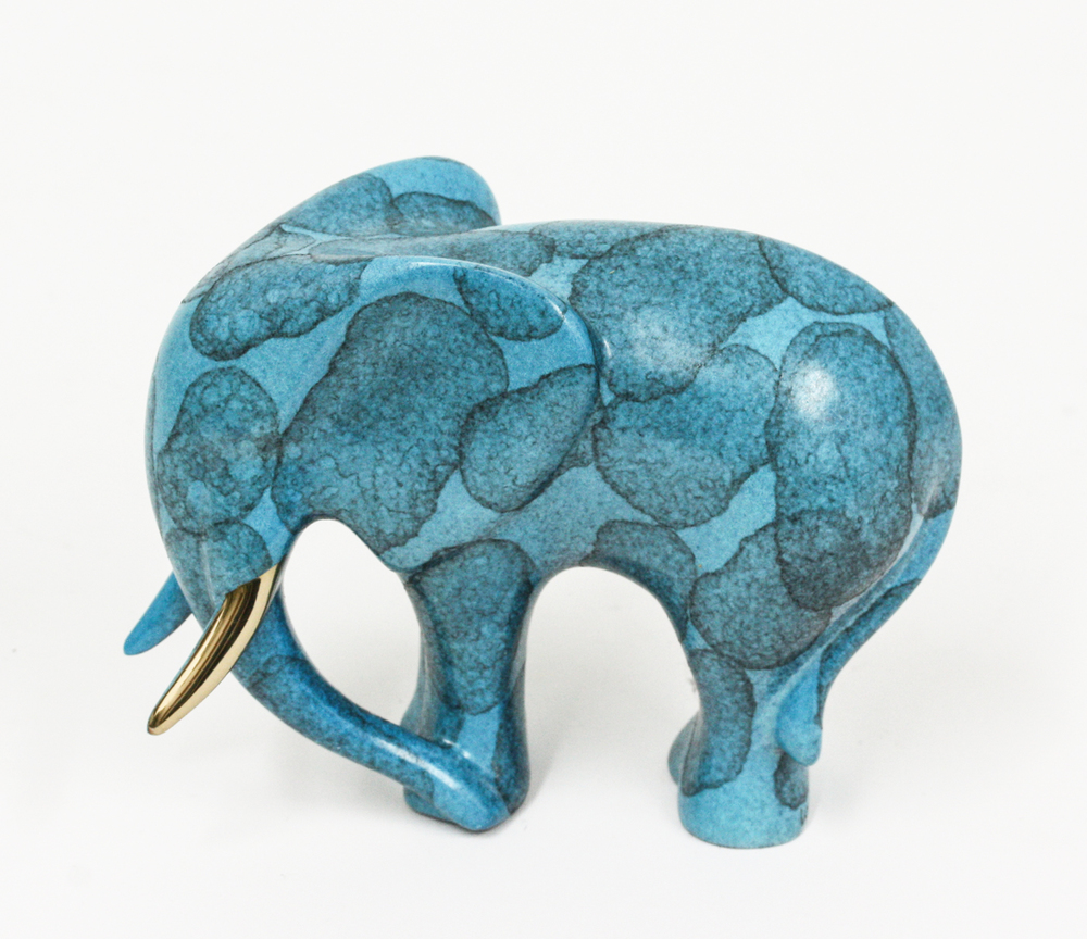 Loet Vanderveen - ELEPHANT STANDING, JEWEL (480) - BRONZE - 5 X 3.5 - These sculptures are bronze limited editions.
<br>
<br><a href="/[sculpture]/[available]-[patina]-[swatches]/">More than 30 patinas are available</a>. Available patinas are indicated as IN STOCK. Loet Vanderveen limited editions are always in strong demand and our stocked inventory sells quickly. Special orders are not being taken at this time.
<br>
<br>Allow a few weeks for your sculptures to arrive as each one is thoroughly prepared and packed in our warehouse. This includes fully customized crating and boxing for each piece. Your patience is appreciated during this process as we strive to ensure that your new artwork safely arrives.
<br>
<br>Shipping and Handling TBD