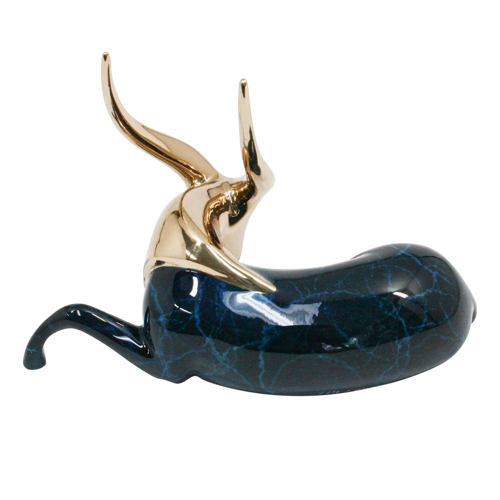 Loet Vanderveen - BUSHBUCK,  JEWEL (481) - BRONZE - 5 X 3.5 - These sculptures are bronze limited editions.
<br>
<br><a href="/[sculpture]/[available]-[patina]-[swatches]/">More than 30 patinas are available</a>. Available patinas are indicated as IN STOCK. Loet Vanderveen limited editions are always in strong demand and our stocked inventory sells quickly. Special orders are not being taken at this time.
<br>
<br>Allow a few weeks for your sculptures to arrive as each one is thoroughly prepared and packed in our warehouse. This includes fully customized crating and boxing for each piece. Your patience is appreciated during this process as we strive to ensure that your new artwork safely arrives.
<br>
<br>Shipping and Handling TBD