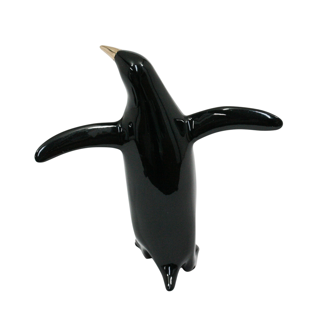 Loet Vanderveen - PENGUIN, JEWEL (485) - BRONZE - 5.5 X 5.5 - These sculptures are bronze limited editions.
<br>
<br><a href="/[sculpture]/[available]-[patina]-[swatches]/">More than 30 patinas are available</a>. Available patinas are indicated as IN STOCK. Loet Vanderveen limited editions are always in strong demand and our stocked inventory sells quickly. Special orders are not being taken at this time.
<br>
<br>Allow a few weeks for your sculptures to arrive as each one is thoroughly prepared and packed in our warehouse. This includes fully customized crating and boxing for each piece. Your patience is appreciated during this process as we strive to ensure that your new artwork safely arrives.
<br>
<br>Shipping and Handling TBD