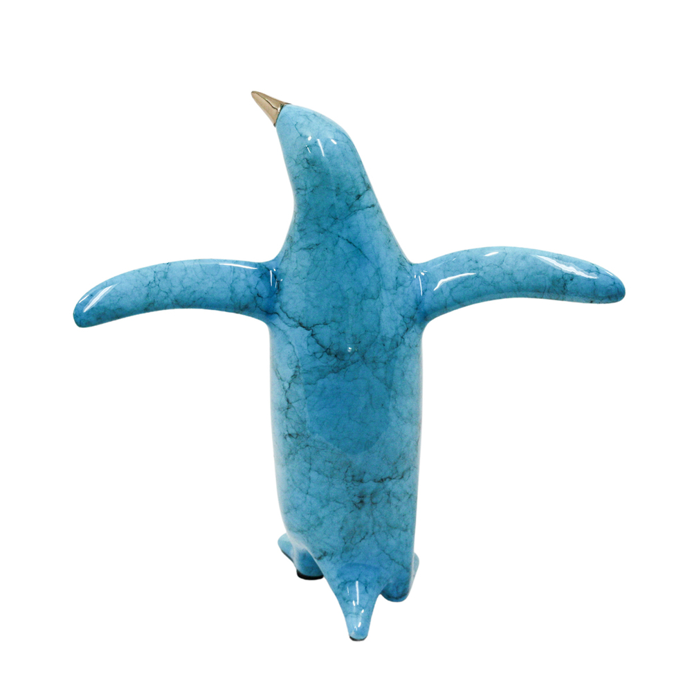 Loet Vanderveen - PENGUIN, JEWEL (485) - BRONZE - 5.5 X 5.5 - These sculptures are bronze limited editions.
<br>
<br><a href="/[sculpture]/[available]-[patina]-[swatches]/">More than 30 patinas are available</a>. Available patinas are indicated as IN STOCK. Loet Vanderveen limited editions are always in strong demand and our stocked inventory sells quickly. Special orders are not being taken at this time.
<br>
<br>Allow a few weeks for your sculptures to arrive as each one is thoroughly prepared and packed in our warehouse. This includes fully customized crating and boxing for each piece. Your patience is appreciated during this process as we strive to ensure that your new artwork safely arrives.
<br>
<br>Shipping and Handling TBD
