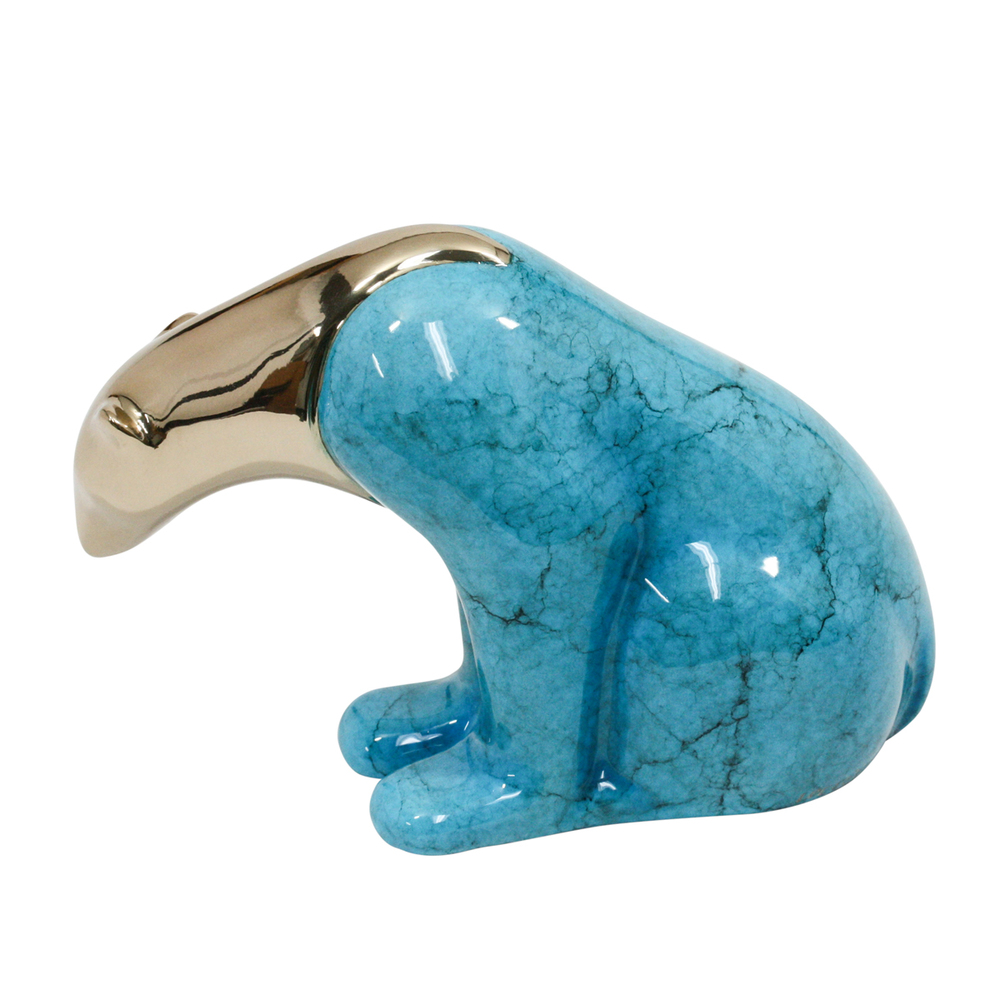 Loet Vanderveen - POLAR BEAR, JEWEL (486) - BRONZE - 5 X 3.3 - These sculptures are bronze limited editions.
<br>
<br><a href="/[sculpture]/[available]-[patina]-[swatches]/">More than 30 patinas are available</a>. Available patinas are indicated as IN STOCK. Loet Vanderveen limited editions are always in strong demand and our stocked inventory sells quickly. Special orders are not being taken at this time.
<br>
<br>Allow a few weeks for your sculptures to arrive as each one is thoroughly prepared and packed in our warehouse. This includes fully customized crating and boxing for each piece. Your patience is appreciated during this process as we strive to ensure that your new artwork safely arrives.
<br>
<br>Shipping and Handling TBD