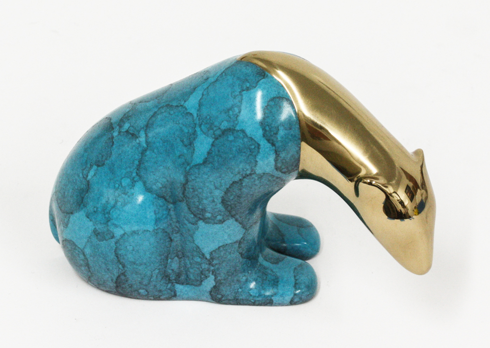 Loet Vanderveen - POLAR BEAR, JEWEL (486) - BRONZE - 5 X 3.3 - These sculptures are bronze limited editions.
<br>
<br><a href="/[sculpture]/[available]-[patina]-[swatches]/">More than 30 patinas are available</a>. Available patinas are indicated as IN STOCK. Loet Vanderveen limited editions are always in strong demand and our stocked inventory sells quickly. Special orders are not being taken at this time.
<br>
<br>Allow a few weeks for your sculptures to arrive as each one is thoroughly prepared and packed in our warehouse. This includes fully customized crating and boxing for each piece. Your patience is appreciated during this process as we strive to ensure that your new artwork safely arrives.
<br>
<br>Shipping and Handling TBD