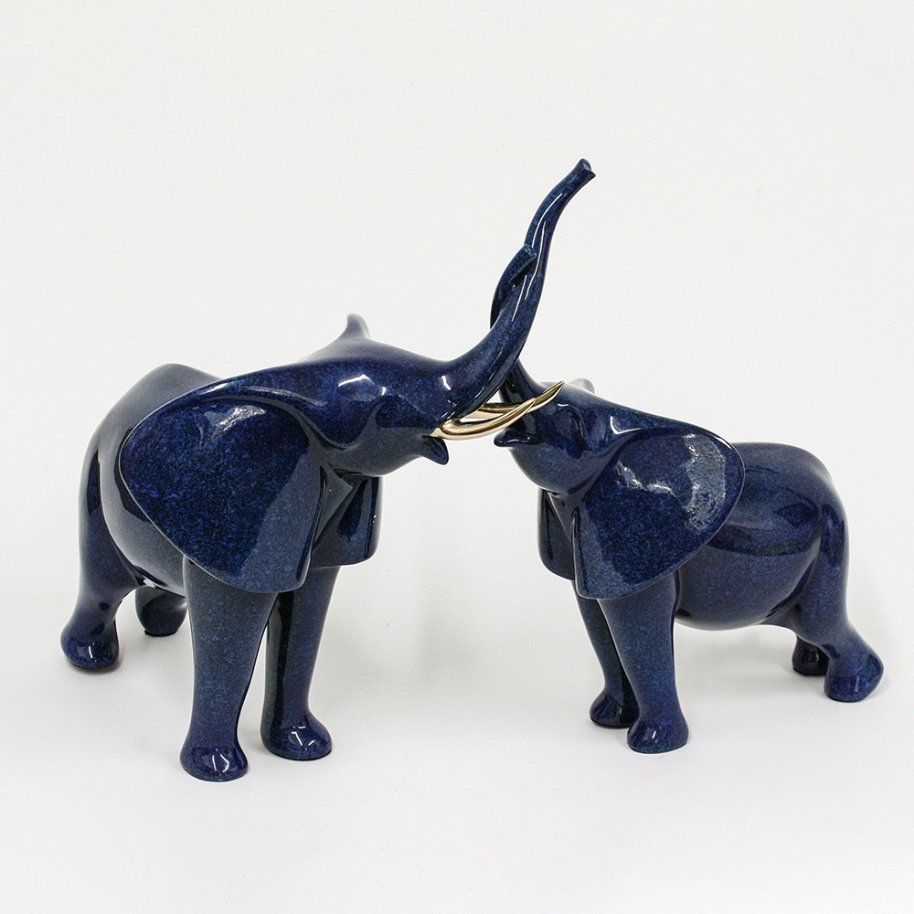 Loet Vanderveen - ELEPHANTS, AFFECTIONATE (494) - BRONZE - 19.25 X 12 X 14 - These sculptures are bronze limited editions.
<br>
<br><a href="/[sculpture]/[available]-[patina]-[swatches]/">More than 30 patinas are available</a>. Available patinas are indicated as IN STOCK. Loet Vanderveen limited editions are always in strong demand and our stocked inventory sells quickly. Special orders are not being taken at this time.
<br>
<br>Allow a few weeks for your sculptures to arrive as each one is thoroughly prepared and packed in our warehouse. This includes fully customized crating and boxing for each piece. Your patience is appreciated during this process as we strive to ensure that your new artwork safely arrives.
<br>
<br>Shipping and Handling TBD