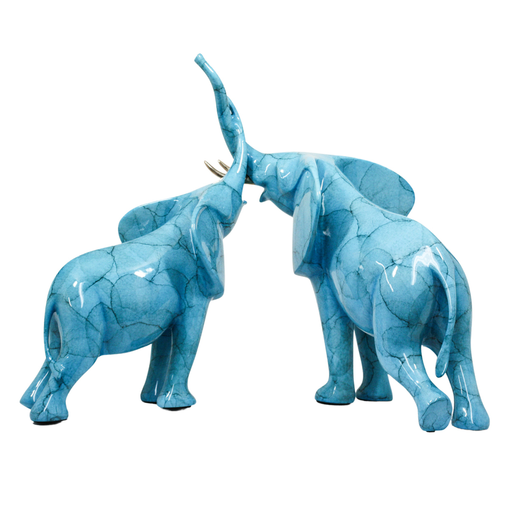 Loet Vanderveen - ELEPHANTS, AFFECTIONATE (494) - BRONZE - 19.25 X 12 X 14 - These sculptures are bronze limited editions.
<br>
<br><a href="/[sculpture]/[available]-[patina]-[swatches]/">More than 30 patinas are available</a>. Available patinas are indicated as IN STOCK. Loet Vanderveen limited editions are always in strong demand and our stocked inventory sells quickly. Special orders are not being taken at this time.
<br>
<br>Allow a few weeks for your sculptures to arrive as each one is thoroughly prepared and packed in our warehouse. This includes fully customized crating and boxing for each piece. Your patience is appreciated during this process as we strive to ensure that your new artwork safely arrives.
<br>
<br>Shipping and Handling TBD
