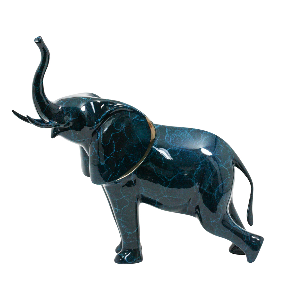 Loet Vanderveen - ELEPHANT, AFRICAN NEW (498) - BRONZE - 13.75 X 8 X 14 - These sculptures are bronze limited editions.
<br>
<br><a href="/[sculpture]/[available]-[patina]-[swatches]/">More than 30 patinas are available</a>. Available patinas are indicated as IN STOCK. Loet Vanderveen limited editions are always in strong demand and our stocked inventory sells quickly. Special orders are not being taken at this time.
<br>
<br>Allow a few weeks for your sculptures to arrive as each one is thoroughly prepared and packed in our warehouse. This includes fully customized crating and boxing for each piece. Your patience is appreciated during this process as we strive to ensure that your new artwork safely arrives.
<br>
<br>Shipping and Handling TBD