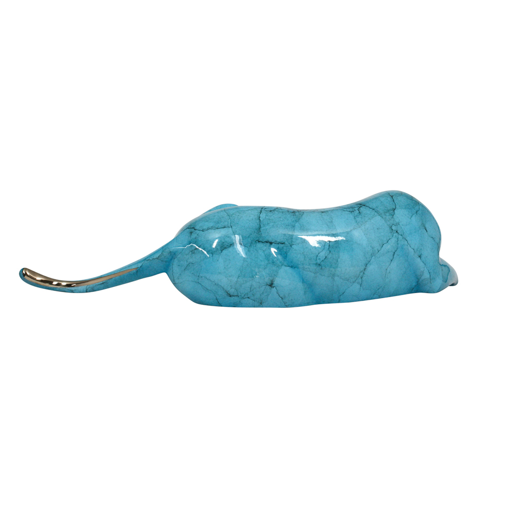 Loet Vanderveen - COUGAR, RECLINING (503) - BRONZE - 14 X 5 X 4 - These sculptures are bronze limited editions.
<br>
<br><a href="/[sculpture]/[available]-[patina]-[swatches]/">More than 30 patinas are available</a>. Available patinas are indicated as IN STOCK. Loet Vanderveen limited editions are always in strong demand and our stocked inventory sells quickly. Special orders are not being taken at this time.
<br>
<br>Allow a few weeks for your sculptures to arrive as each one is thoroughly prepared and packed in our warehouse. This includes fully customized crating and boxing for each piece. Your patience is appreciated during this process as we strive to ensure that your new artwork safely arrives.
<br>
<br>Shipping and Handling TBD