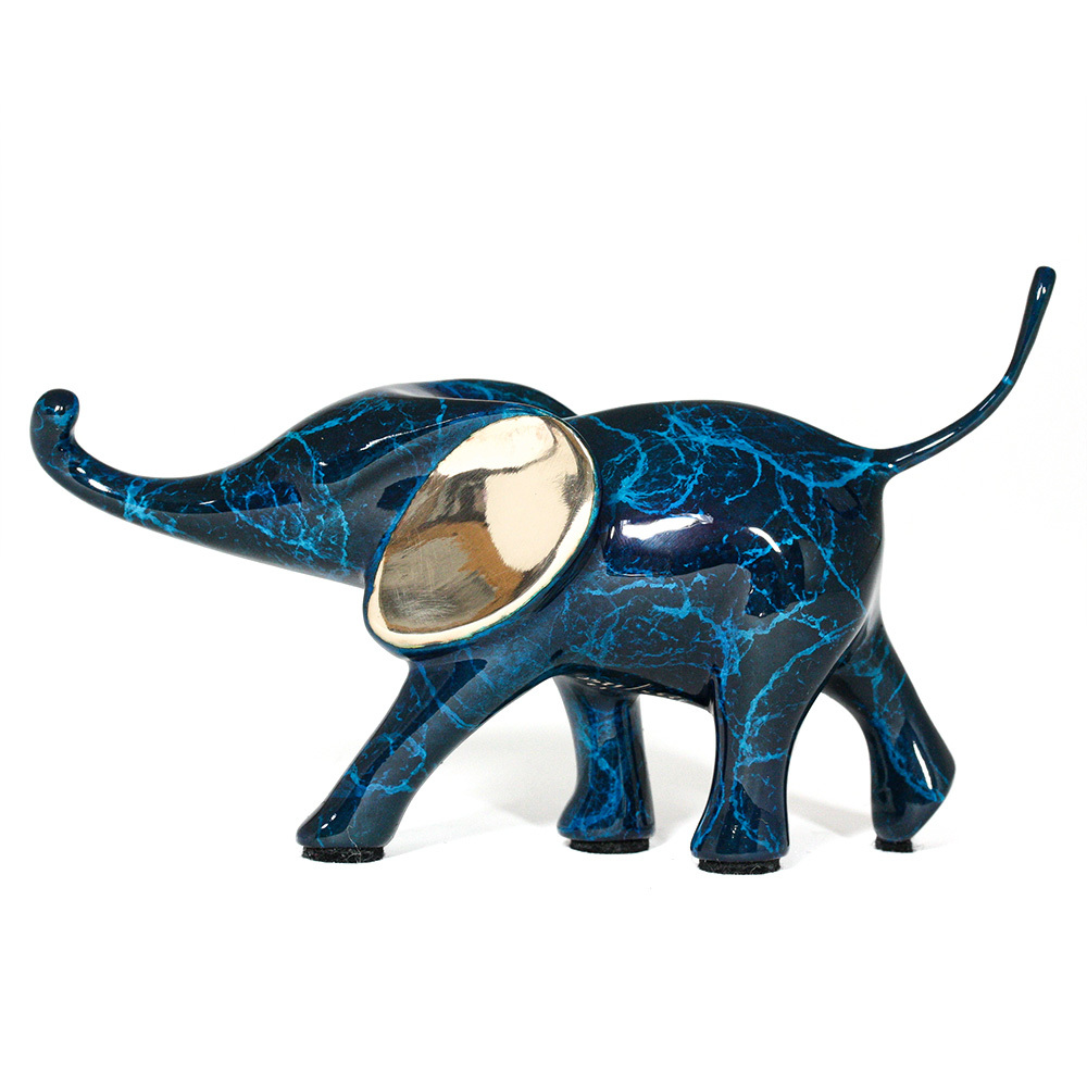 Loet Vanderveen - ELEPHANT, SMALL RUNNING (508) - BRONZE - 5 X 2 X 2.25 - These sculptures are bronze limited editions.
<br>
<br><a href="/[sculpture]/[available]-[patina]-[swatches]/">More than 30 patinas are available</a>. Available patinas are indicated as IN STOCK. Loet Vanderveen limited editions are always in strong demand and our stocked inventory sells quickly. Special orders are not being taken at this time.
<br>
<br>Allow a few weeks for your sculptures to arrive as each one is thoroughly prepared and packed in our warehouse. This includes fully customized crating and boxing for each piece. Your patience is appreciated during this process as we strive to ensure that your new artwork safely arrives.
<br>
<br>Shipping and Handling TBD