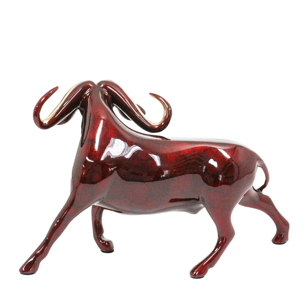 Loet Vanderveen - BUFFALO, CAPE (516) - BRONZE - 10.5 X 4 X 7 - These sculptures are bronze limited editions.
<br>
<br><a href="/[sculpture]/[available]-[patina]-[swatches]/">More than 30 patinas are available</a>. Available patinas are indicated as IN STOCK. Loet Vanderveen limited editions are always in strong demand and our stocked inventory sells quickly. Special orders are not being taken at this time.
<br>
<br>Allow a few weeks for your sculptures to arrive as each one is thoroughly prepared and packed in our warehouse. This includes fully customized crating and boxing for each piece. Your patience is appreciated during this process as we strive to ensure that your new artwork safely arrives.
<br>
<br>Shipping and Handling TBD
