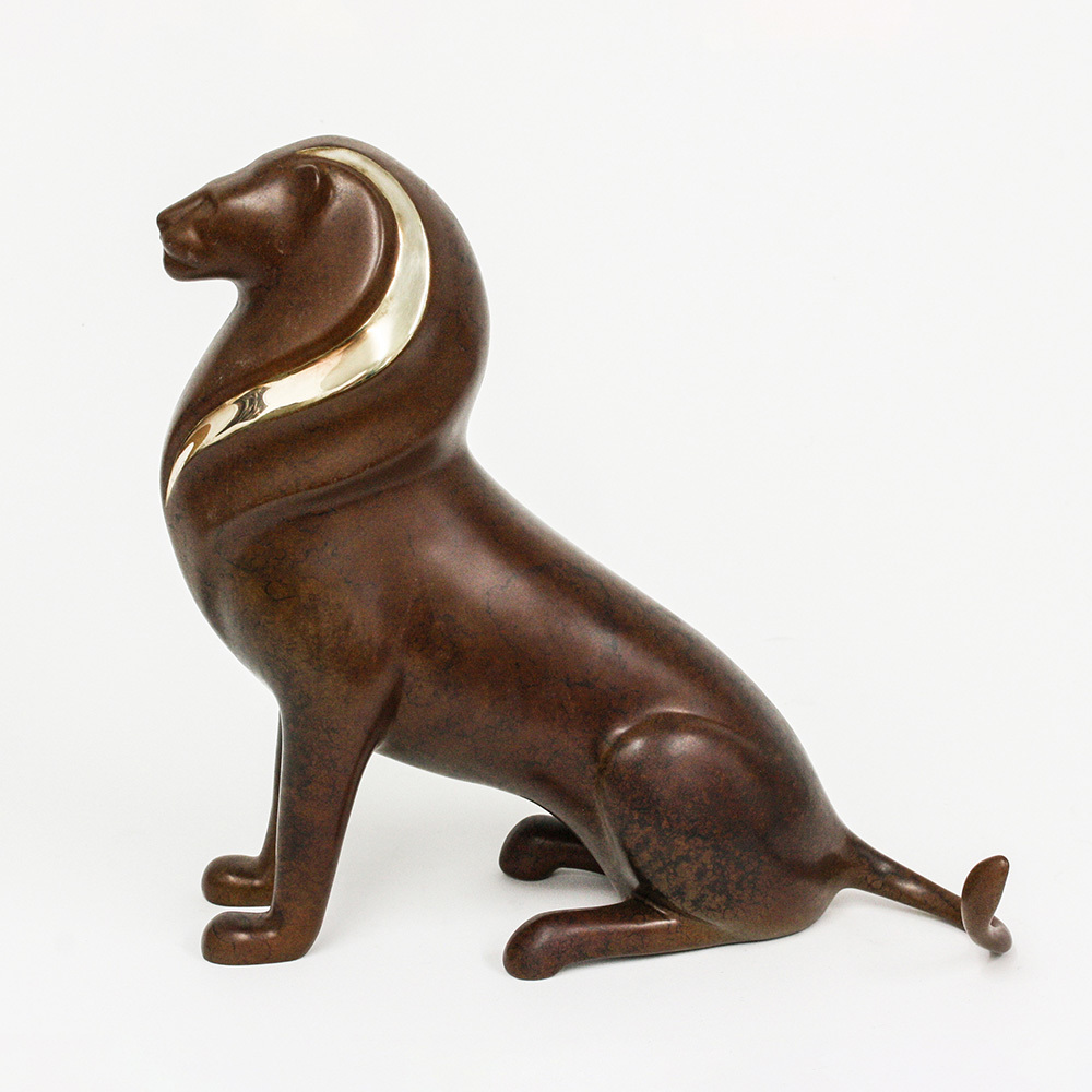 Loet Vanderveen - LION, SERENGETI  (519) - BRONZE - 10.5 X 5.5 X 10 - These sculptures are bronze limited editions.
<br>
<br><a href="/[sculpture]/[available]-[patina]-[swatches]/">More than 30 patinas are available</a>. Available patinas are indicated as IN STOCK. Loet Vanderveen limited editions are always in strong demand and our stocked inventory sells quickly. Special orders are not being taken at this time.
<br>
<br>Allow a few weeks for your sculptures to arrive as each one is thoroughly prepared and packed in our warehouse. This includes fully customized crating and boxing for each piece. Your patience is appreciated during this process as we strive to ensure that your new artwork safely arrives.
<br>
<br>Shipping and Handling TBD