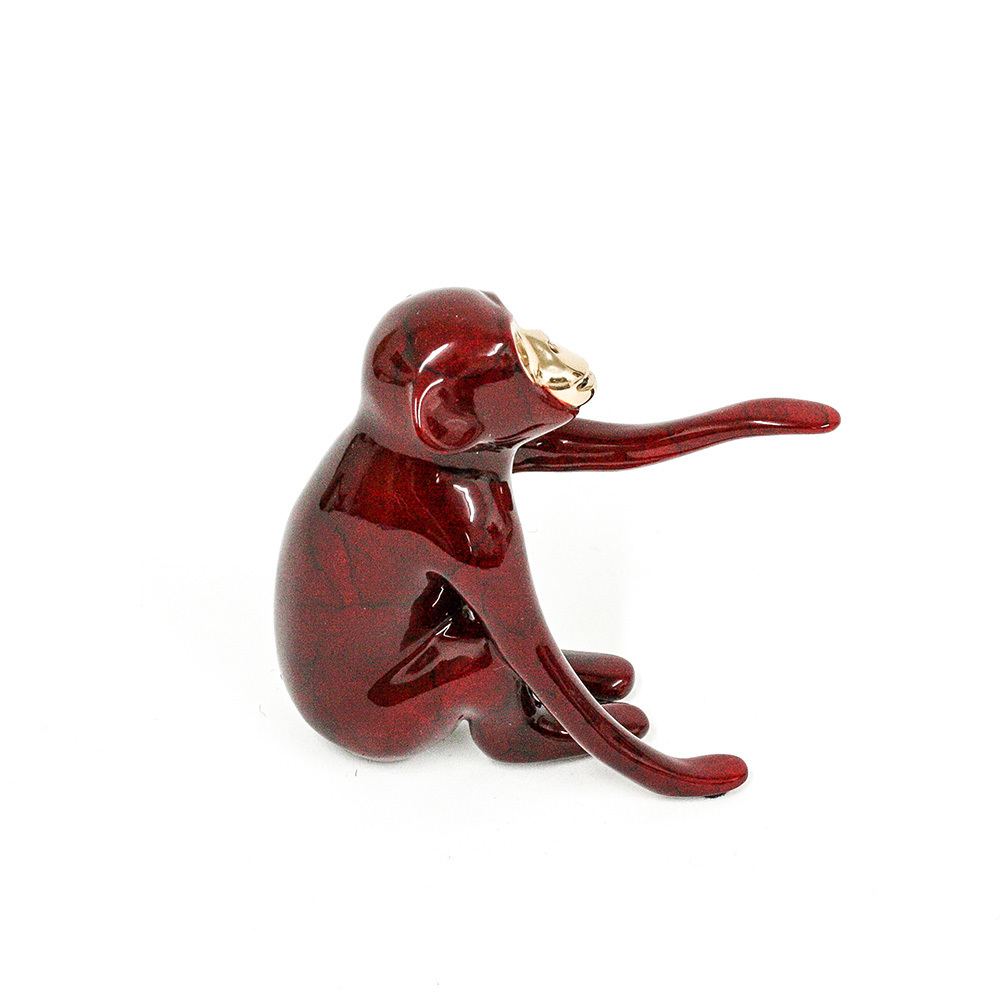 Loet Vanderveen - CHIMP, BABY (521) - BRONZE - 4 X 2 X 3 - These sculptures are bronze limited editions.
<br>
<br><a href="/[sculpture]/[available]-[patina]-[swatches]/">More than 30 patinas are available</a>. Available patinas are indicated as IN STOCK. Loet Vanderveen limited editions are always in strong demand and our stocked inventory sells quickly. Special orders are not being taken at this time.
<br>
<br>Allow a few weeks for your sculptures to arrive as each one is thoroughly prepared and packed in our warehouse. This includes fully customized crating and boxing for each piece. Your patience is appreciated during this process as we strive to ensure that your new artwork safely arrives.
<br>
<br>Shipping and Handling TBD
