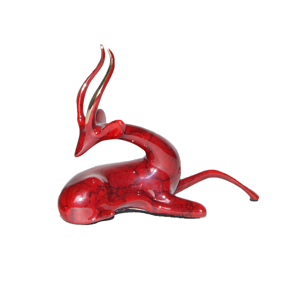 Loet Vanderveen - GERENUK, RECLINING  (533) - BRONZE - 5.25 X 2 X 4 - Free Shipping Anywhere In The USA!
<br>
<br>These sculptures are bronze limited editions.
<br>
<br><a href="/[sculpture]/[available]-[patina]-[swatches]/">More than 30 patinas are available</a>. Available patinas are indicated as IN STOCK. Loet Vanderveen limited editions are always in strong demand and our stocked inventory sells quickly. Please contact the galleries for any special orders.
<br>
<br>Allow a few weeks for your sculptures to arrive as each one is thoroughly prepared and packed in our warehouse. This includes fully customized crating and boxing for each piece. Your patience is appreciated during this process as we strive to ensure that your new artwork safely arrives.