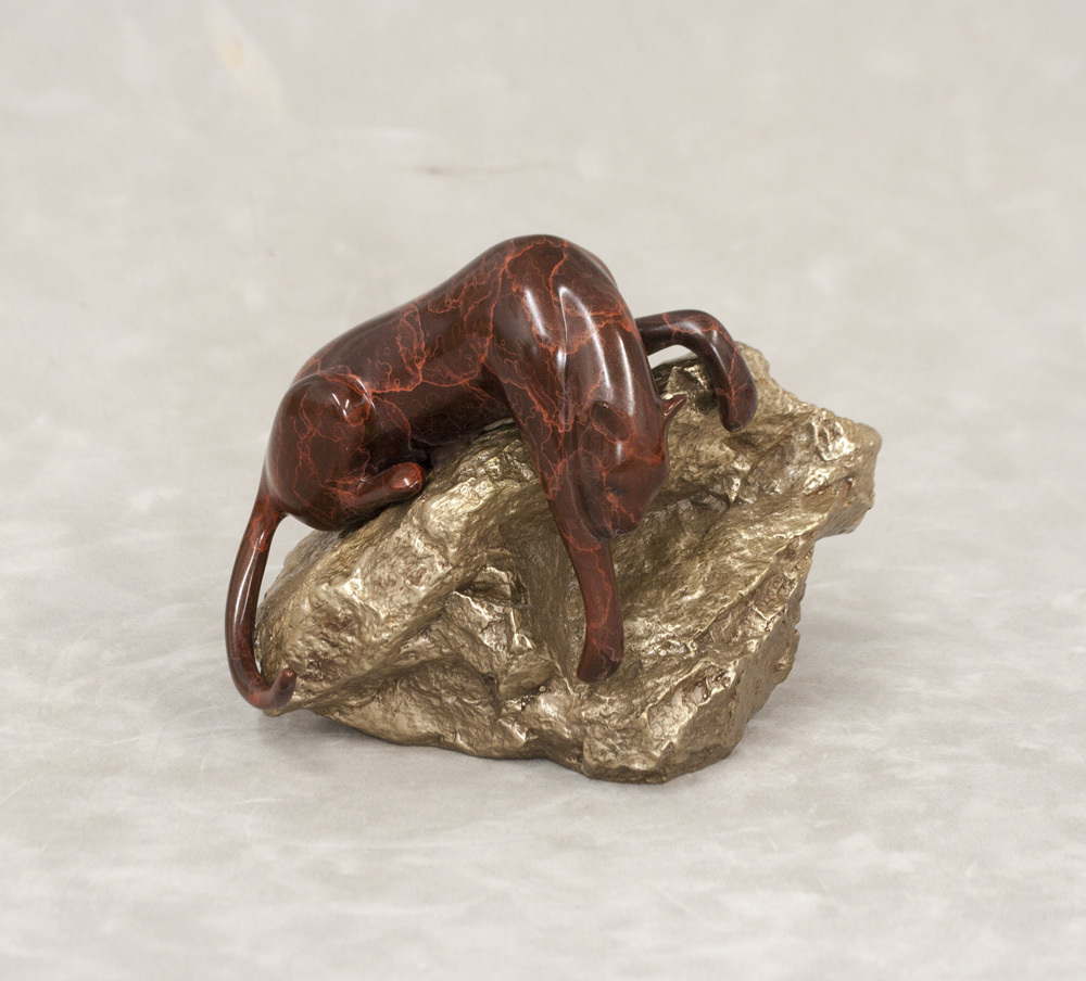 Loet Vanderveen - TIGER ON BRONZE ROCK (537) - BRONZE - 5.5 X 5 X 5 - These sculptures are bronze limited editions.
<br>
<br><a href="/[sculpture]/[available]-[patina]-[swatches]/">More than 30 patinas are available</a>. Available patinas are indicated as IN STOCK. Loet Vanderveen limited editions are always in strong demand and our stocked inventory sells quickly. Special orders are not being taken at this time.
<br>
<br>Allow a few weeks for your sculptures to arrive as each one is thoroughly prepared and packed in our warehouse. This includes fully customized crating and boxing for each piece. Your patience is appreciated during this process as we strive to ensure that your new artwork safely arrives.
<br>
<br>Shipping and Handling TBD