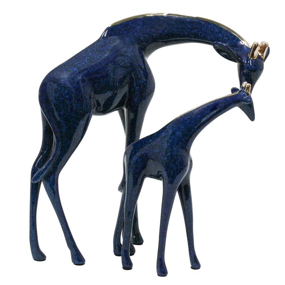 Loet Vanderveen - GIRAFFE PAIR, SMALL (549) - BRONZE - 8.5 X 5 X 8 - These sculptures are bronze limited editions.
<br>
<br><a href="/[sculpture]/[available]-[patina]-[swatches]/">More than 30 patinas are available</a>. Available patinas are indicated as IN STOCK. Loet Vanderveen limited editions are always in strong demand and our stocked inventory sells quickly. Special orders are not being taken at this time.
<br>
<br>Allow a few weeks for your sculptures to arrive as each one is thoroughly prepared and packed in our warehouse. This includes fully customized crating and boxing for each piece. Your patience is appreciated during this process as we strive to ensure that your new artwork safely arrives.
<br>
<br>Shipping and Handling TBD