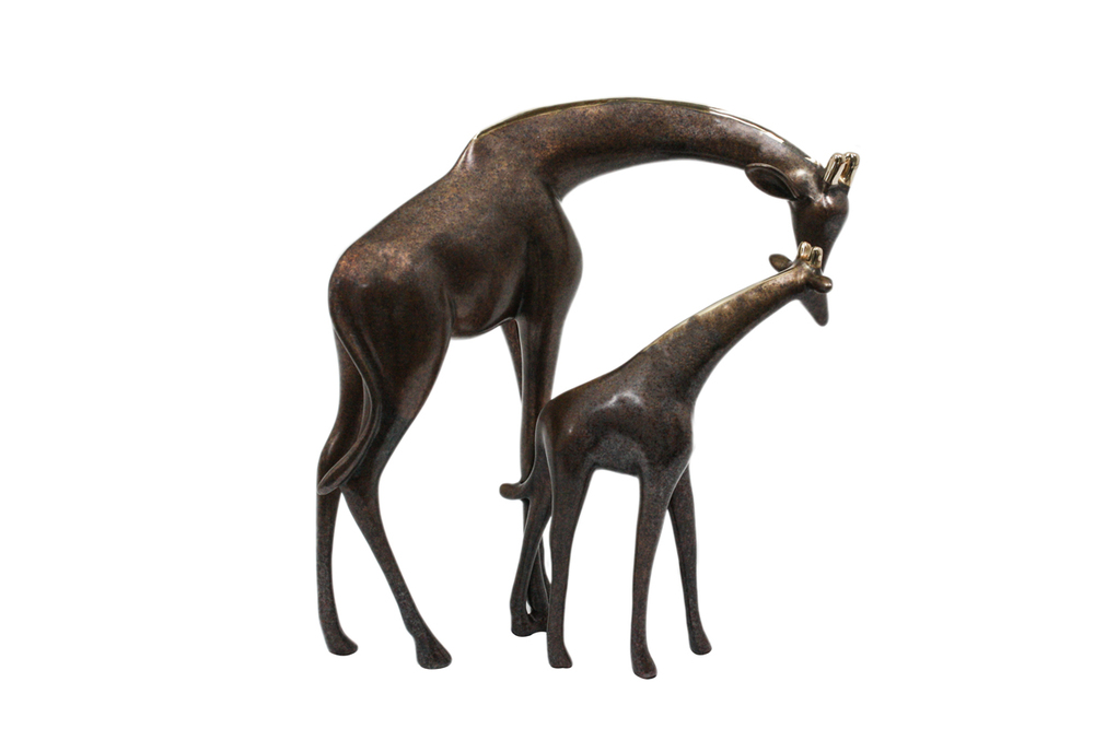 Loet Vanderveen - GIRAFFE PAIR, SMALL (549) - BRONZE - 8.5 X 5 X 8 - Free Shipping Anywhere In The USA!
<br>
<br>These sculptures are bronze limited editions.
<br>
<br><a href="/[sculpture]/[available]-[patina]-[swatches]/">More than 30 patinas are available</a>. Available patinas are indicated as IN STOCK. Loet Vanderveen limited editions are always in strong demand and our stocked inventory sells quickly. Special orders are not being taken at this time.
<br>
<br>Allow a few weeks for your sculptures to arrive as each one is thoroughly prepared and packed in our warehouse. This includes fully customized crating and boxing for each piece. Your patience is appreciated during this process as we strive to ensure that your new artwork safely arrives.
