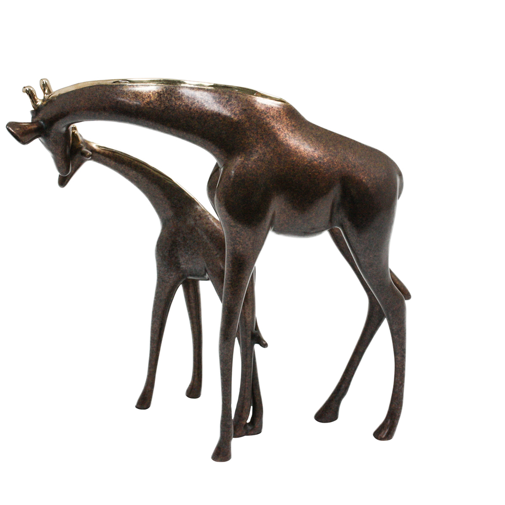 Loet Vanderveen - GIRAFFE PAIR, SMALL (549) - BRONZE - 8.5 X 5 X 8 - Free Shipping Anywhere In The USA!
<br>
<br>These sculptures are bronze limited editions.
<br>
<br><a href="/[sculpture]/[available]-[patina]-[swatches]/">More than 30 patinas are available</a>. Available patinas are indicated as IN STOCK. Loet Vanderveen limited editions are always in strong demand and our stocked inventory sells quickly. Special orders are not being taken at this time.
<br>
<br>Allow a few weeks for your sculptures to arrive as each one is thoroughly prepared and packed in our warehouse. This includes fully customized crating and boxing for each piece. Your patience is appreciated during this process as we strive to ensure that your new artwork safely arrives.