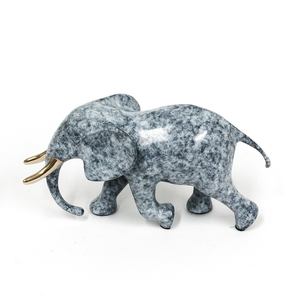 Loet Vanderveen - ELEPHANT, BULL (558) - BRONZE - These sculptures are bronze limited editions.
<br>
<br><a href="/[sculpture]/[available]-[patina]-[swatches]/">More than 30 patinas are available</a>. Available patinas are indicated as IN STOCK. Loet Vanderveen limited editions are always in strong demand and our stocked inventory sells quickly. Special orders are not being taken at this time.
<br>
<br>Allow a few weeks for your sculptures to arrive as each one is thoroughly prepared and packed in our warehouse. This includes fully customized crating and boxing for each piece. Your patience is appreciated during this process as we strive to ensure that your new artwork safely arrives.
<br>
<br>Shipping and Handling TBD