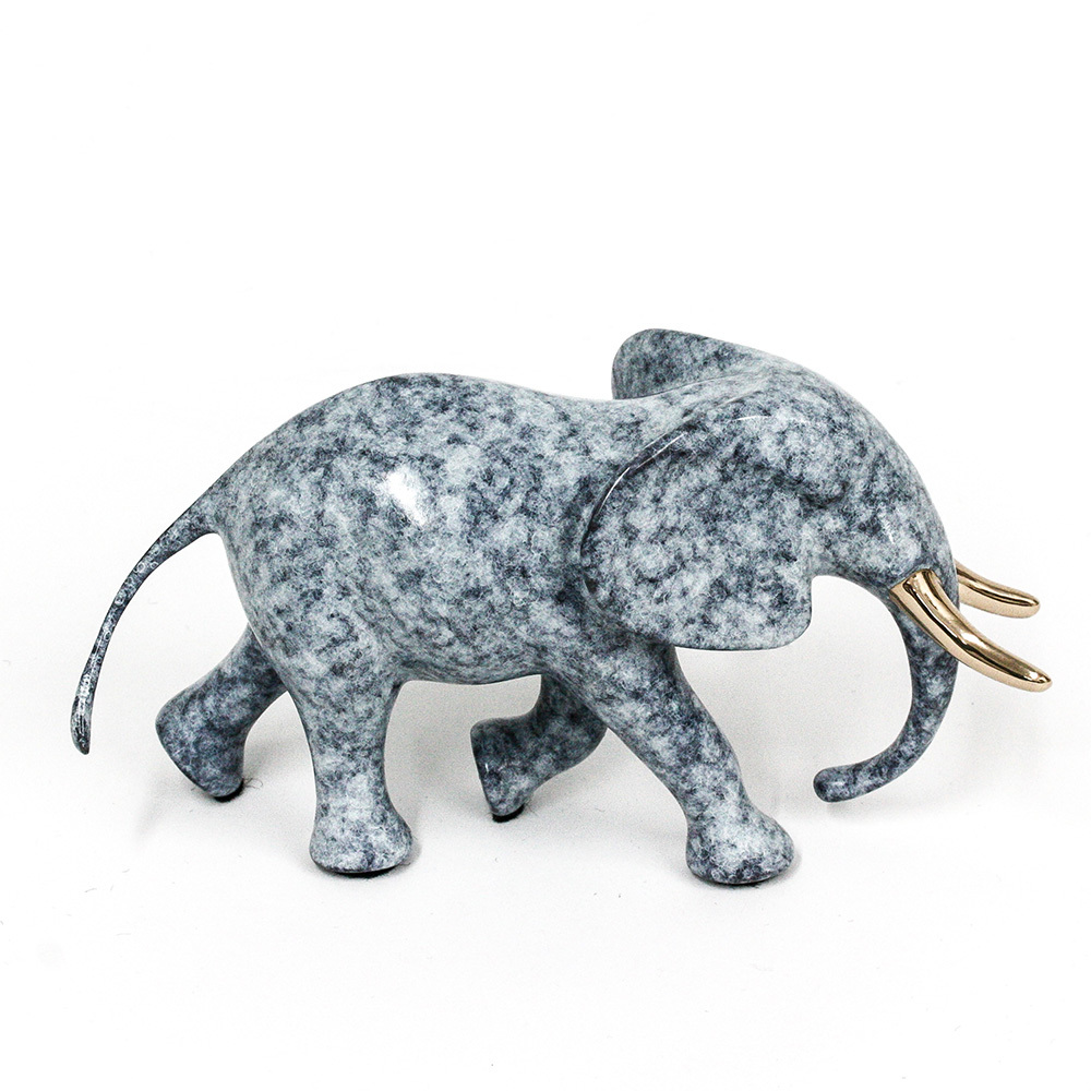 Loet Vanderveen - ELEPHANT, BULL (558) - BRONZE - These sculptures are bronze limited editions.
<br>
<br><a href="/[sculpture]/[available]-[patina]-[swatches]/">More than 30 patinas are available</a>. Available patinas are indicated as IN STOCK. Loet Vanderveen limited editions are always in strong demand and our stocked inventory sells quickly. Special orders are not being taken at this time.
<br>
<br>Allow a few weeks for your sculptures to arrive as each one is thoroughly prepared and packed in our warehouse. This includes fully customized crating and boxing for each piece. Your patience is appreciated during this process as we strive to ensure that your new artwork safely arrives.
<br>
<br>Shipping and Handling TBD