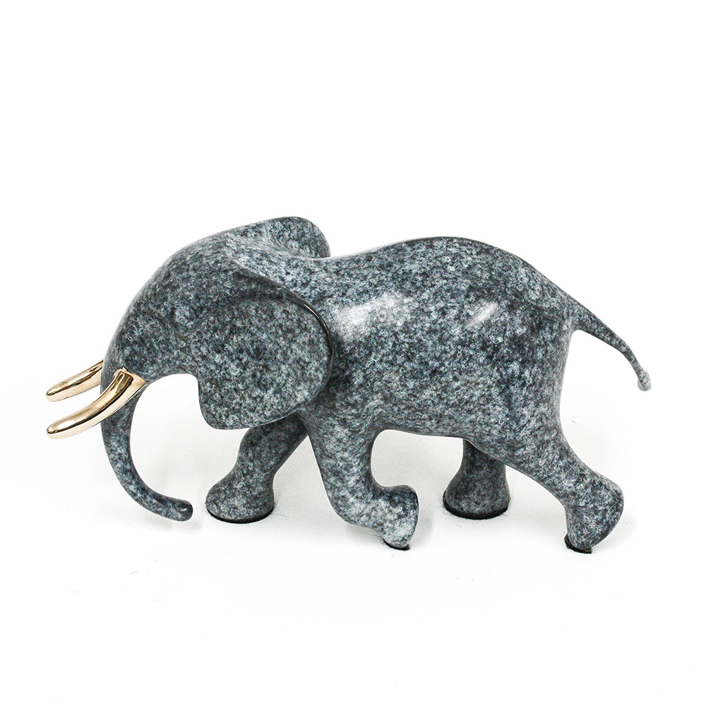 Loet Vanderveen - ELEPHANT, BULL (558) - BRONZE - These sculptures are bronze limited editions.
<br>
<br><a href="/[sculpture]/[available]-[patina]-[swatches]/">More than 30 patinas are available</a>. Available patinas are indicated as IN STOCK. Loet Vanderveen limited editions are always in strong demand and our stocked inventory sells quickly. Special orders are not being taken at this time.
<br>
<br>Allow a few weeks for your sculptures to arrive as each one is thoroughly prepared and packed in our warehouse. This includes fully customized crating and boxing for each piece. Your patience is appreciated during this process as we strive to ensure that your new artwork safely arrives.
<br>
<br>Shipping and Handling TBD