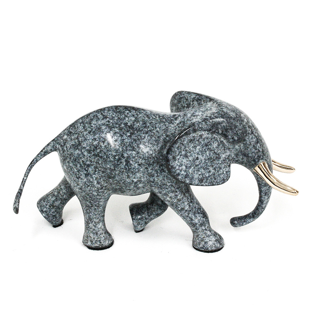 Loet Vanderveen - ELEPHANT, BULL (558) - BRONZE - These sculptures are bronze limited editions.
<br>
<br><a href="/[sculpture]/[available]-[patina]-[swatches]/">More than 30 patinas are available</a>. Available patinas are indicated as IN STOCK. Loet Vanderveen limited editions are always in strong demand and our stocked inventory sells quickly. Special orders are not being taken at this time.
<br>
<br>Allow a few weeks for your sculptures to arrive as each one is thoroughly prepared and packed in our warehouse. This includes fully customized crating and boxing for each piece. Your patience is appreciated during this process as we strive to ensure that your new artwork safely arrives.
<br>
<br>Shipping and Handling TBD
