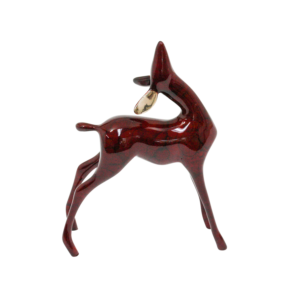 Loet Vanderveen - FAWN (559) - BRONZE - These sculptures are bronze limited editions.
<br>
<br><a href="/[sculpture]/[available]-[patina]-[swatches]/">More than 30 patinas are available</a>. Available patinas are indicated as IN STOCK. Loet Vanderveen limited editions are always in strong demand and our stocked inventory sells quickly. Special orders are not being taken at this time.
<br>
<br>Allow a few weeks for your sculptures to arrive as each one is thoroughly prepared and packed in our warehouse. This includes fully customized crating and boxing for each piece. Your patience is appreciated during this process as we strive to ensure that your new artwork safely arrives.
<br>
<br>Shipping and Handling TBD