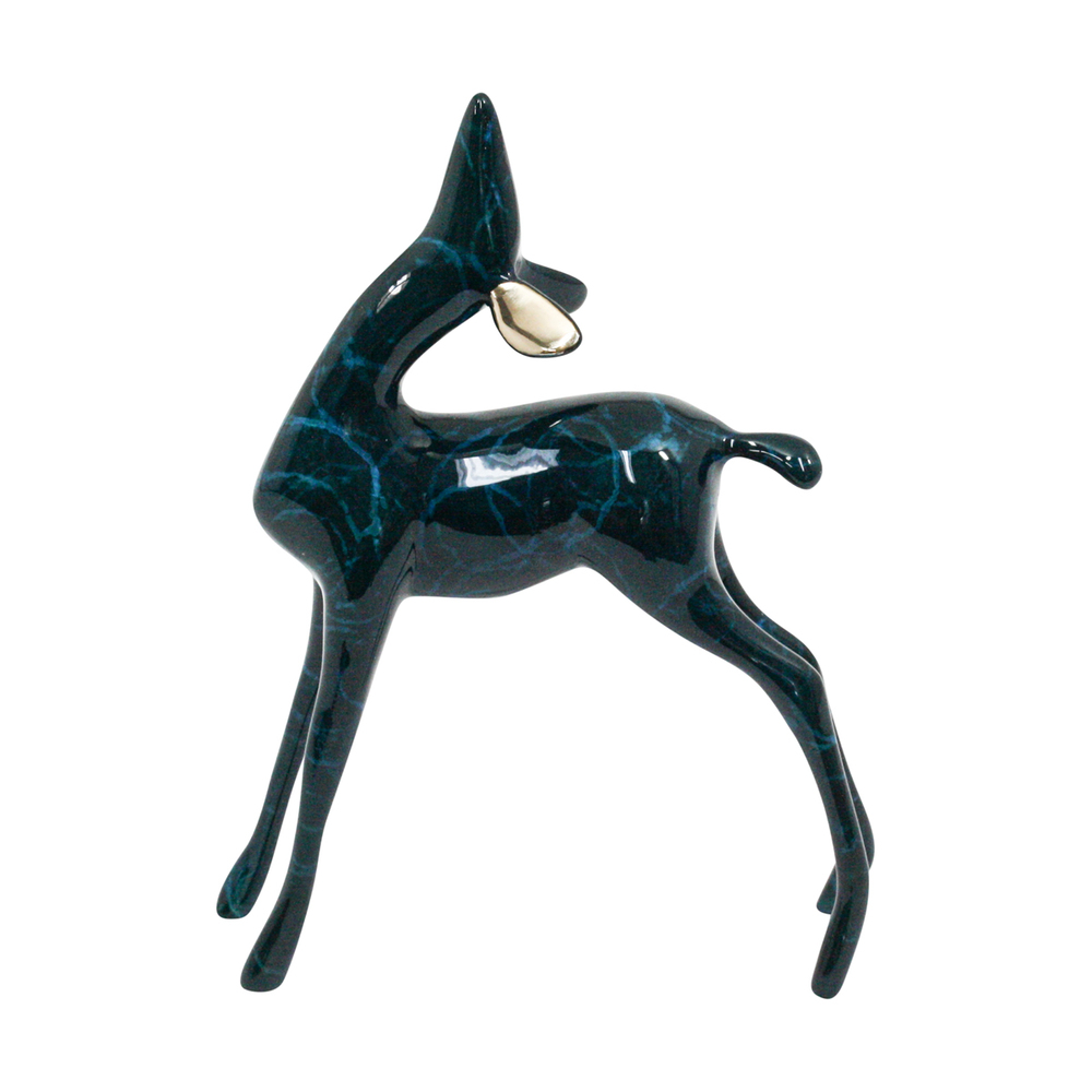 Loet Vanderveen - FAWN (559) - BRONZE - These sculptures are bronze limited editions.
<br>
<br><a href="/[sculpture]/[available]-[patina]-[swatches]/">More than 30 patinas are available</a>. Available patinas are indicated as IN STOCK. Loet Vanderveen limited editions are always in strong demand and our stocked inventory sells quickly. Special orders are not being taken at this time.
<br>
<br>Allow a few weeks for your sculptures to arrive as each one is thoroughly prepared and packed in our warehouse. This includes fully customized crating and boxing for each piece. Your patience is appreciated during this process as we strive to ensure that your new artwork safely arrives.
<br>
<br>Shipping and Handling TBD
